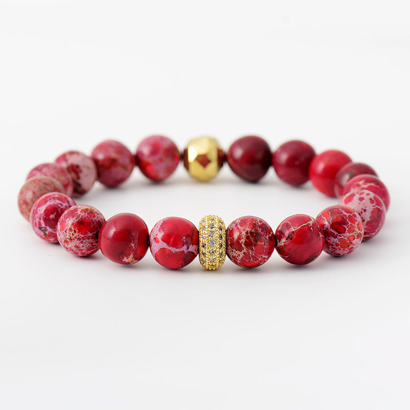 Boho Natural Stone Beaded Bracelet for Women