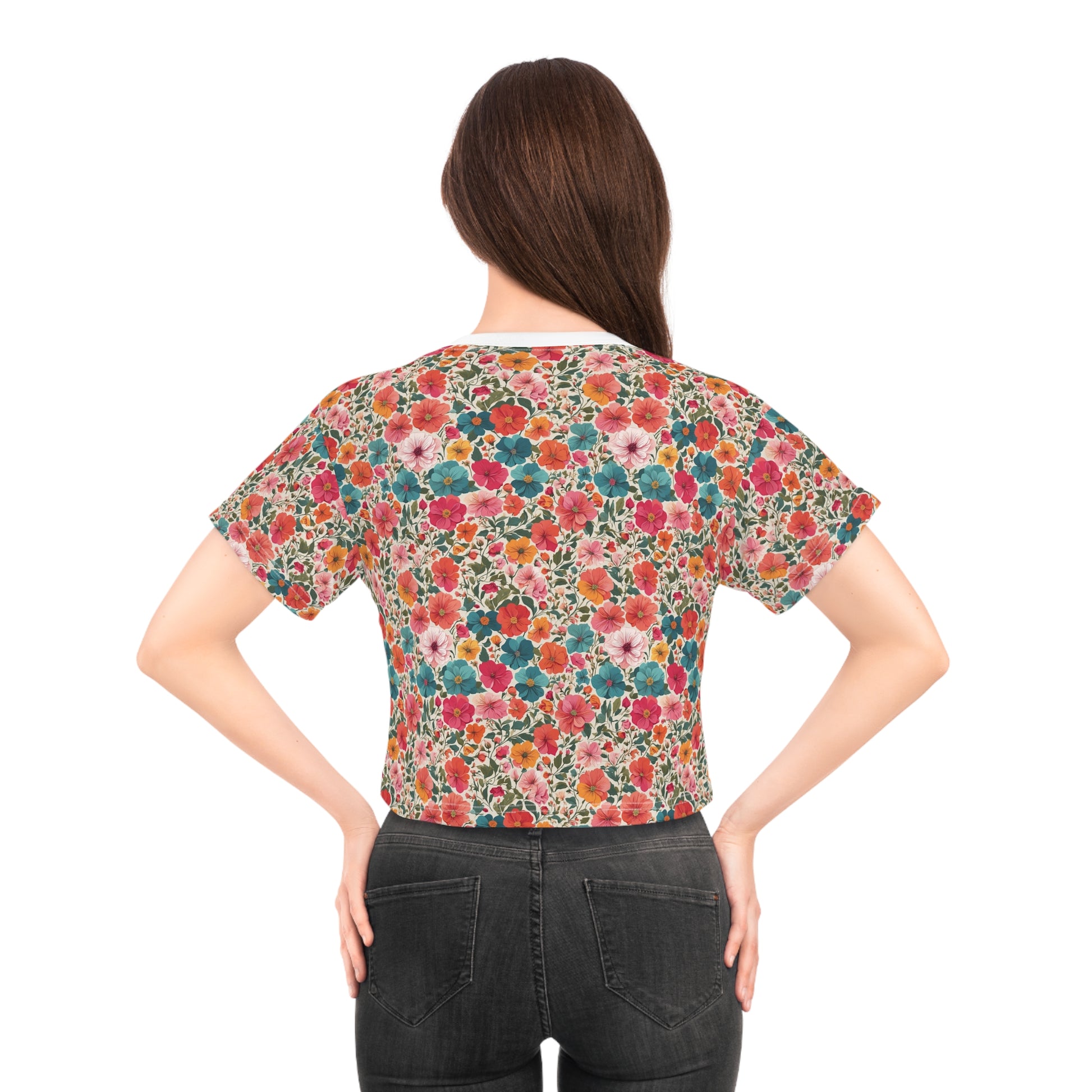 Crop Tee - Premium All Over Prints from Printify - Just $36.05! Shop now at Elementologie