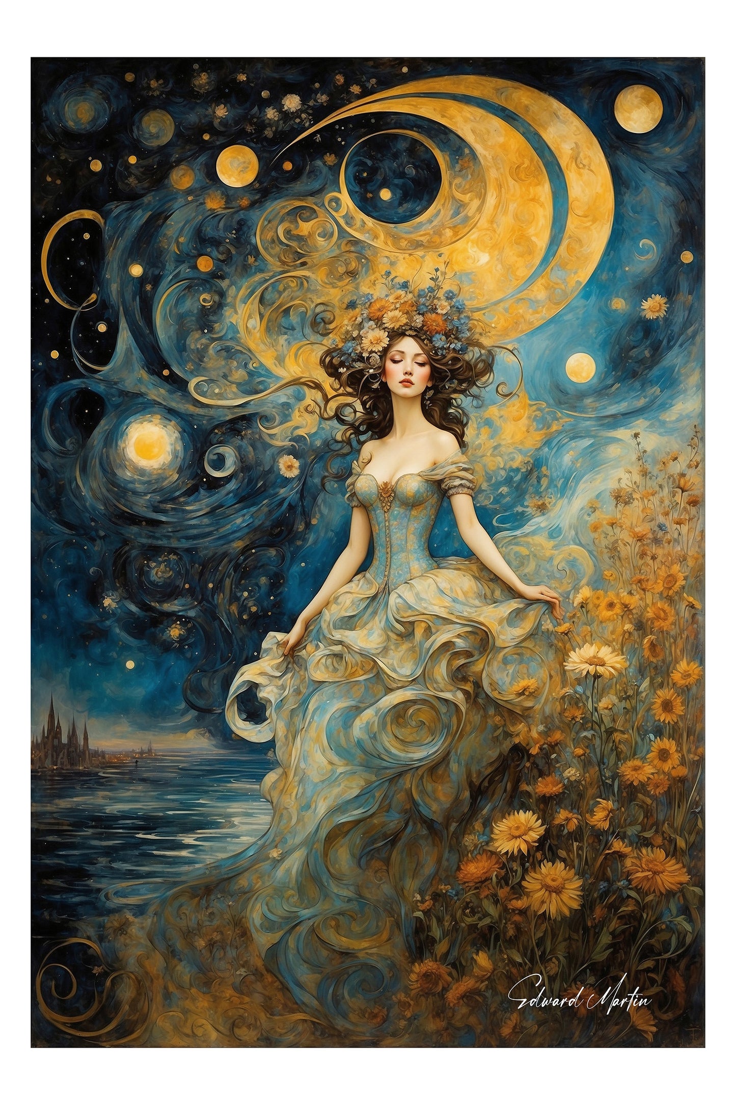 Fairy Princess Wall Art - Fantasy Art Poster by Edward Martin