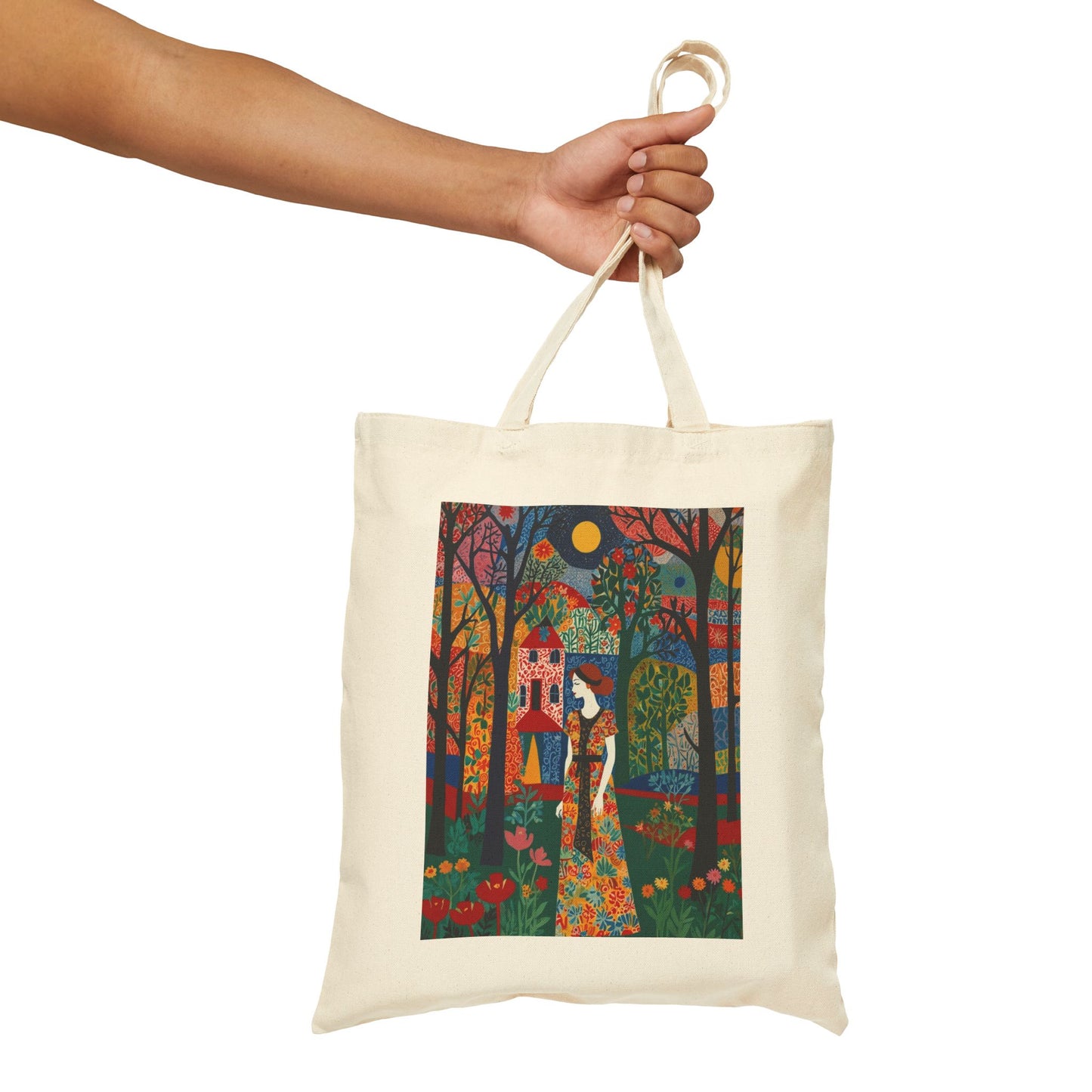 Artistic Canvas Tote Bag - 100% Cotton, Durable & Stylish