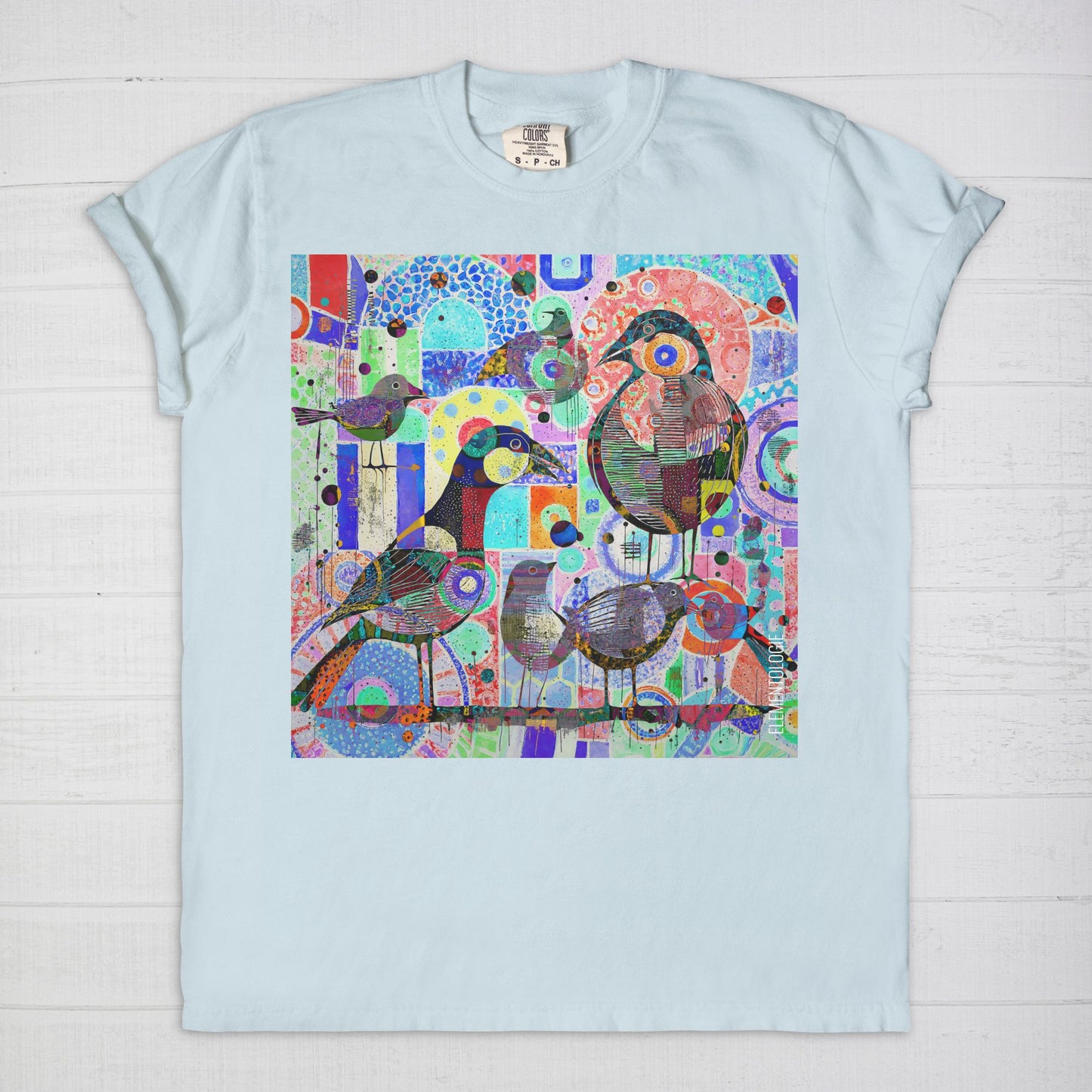 Unisex Tee-Bird Collage