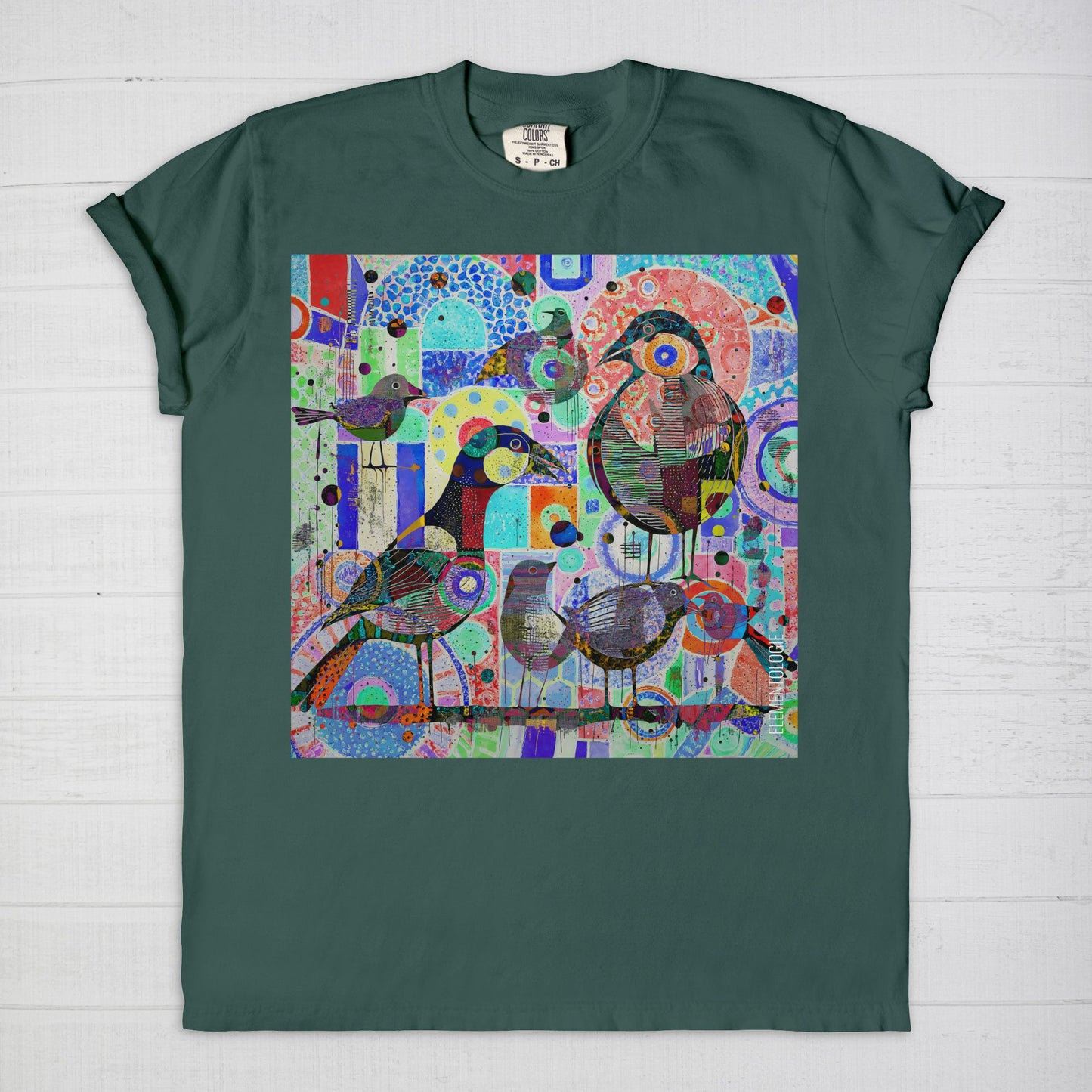 Unisex Tee-Bird Collage