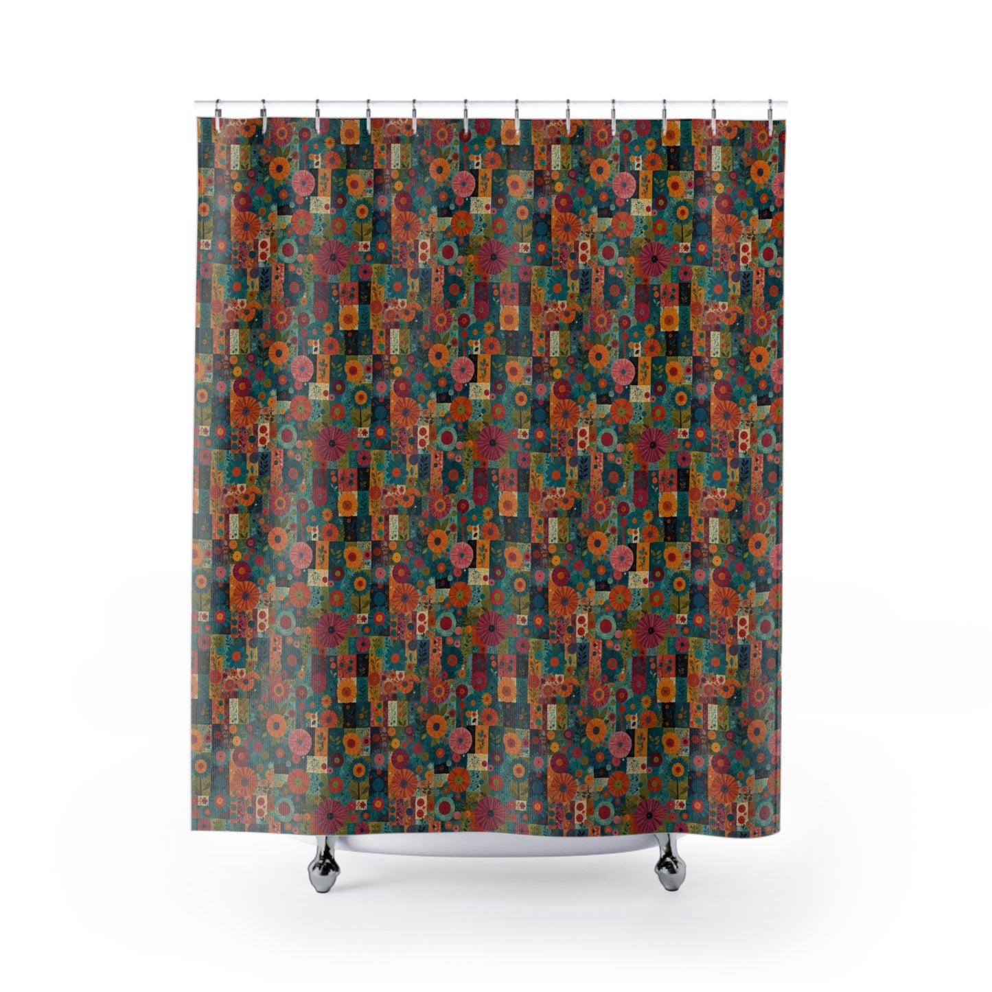 Whimsical Collage Unique Shower Curtain