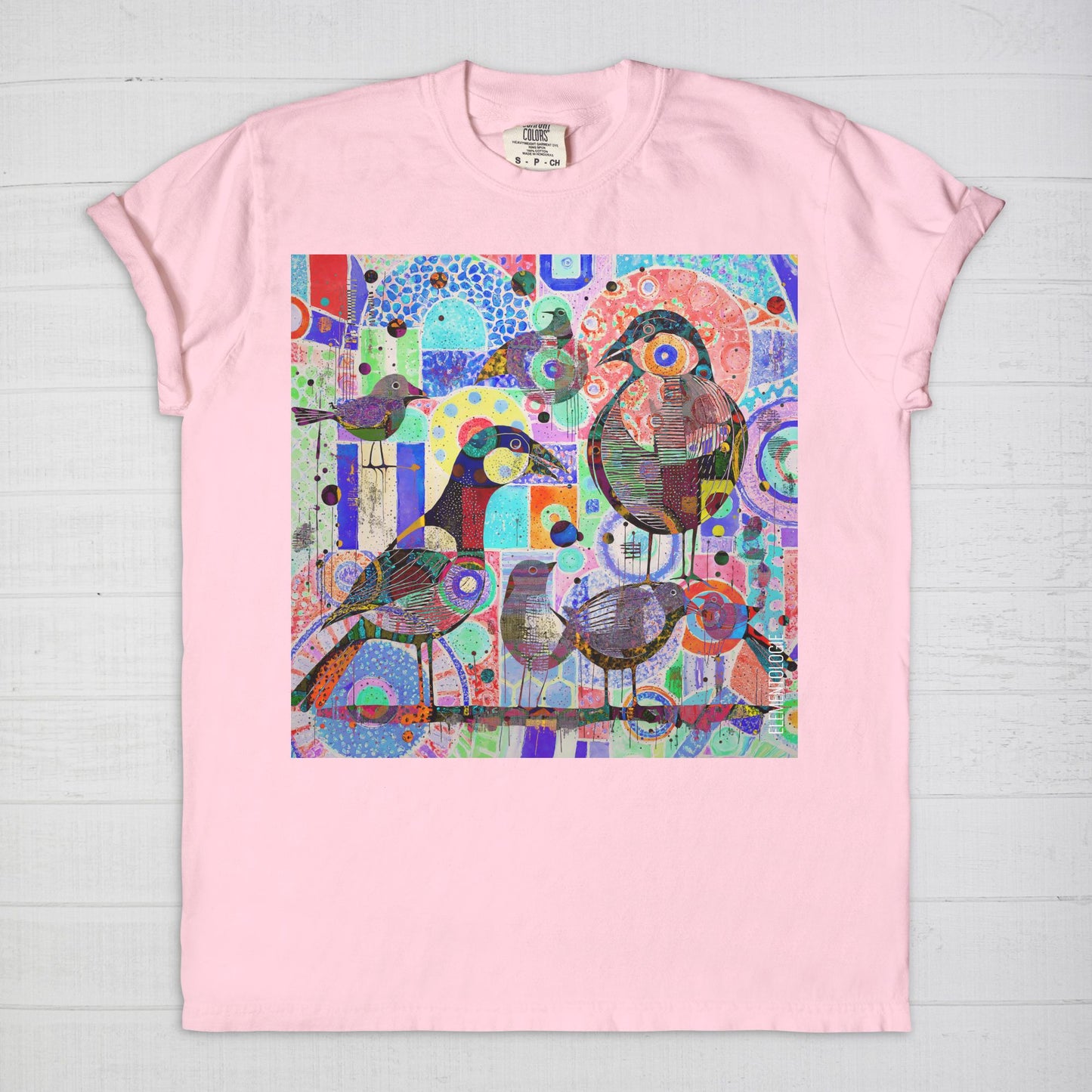 Unisex Tee-Bird Collage