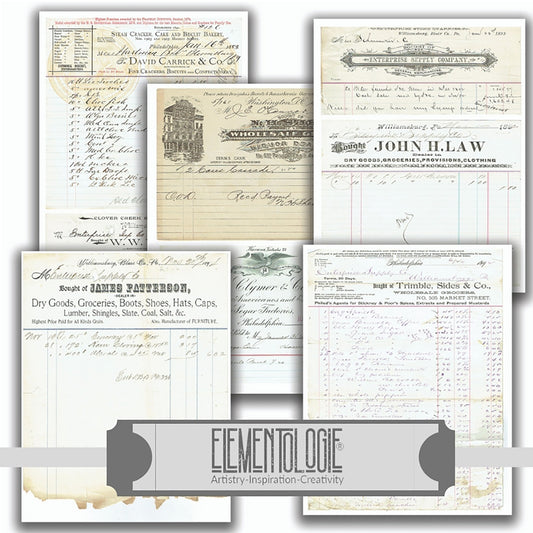 Vintage Art Papers | Instant Download | Elementologie Ephemera