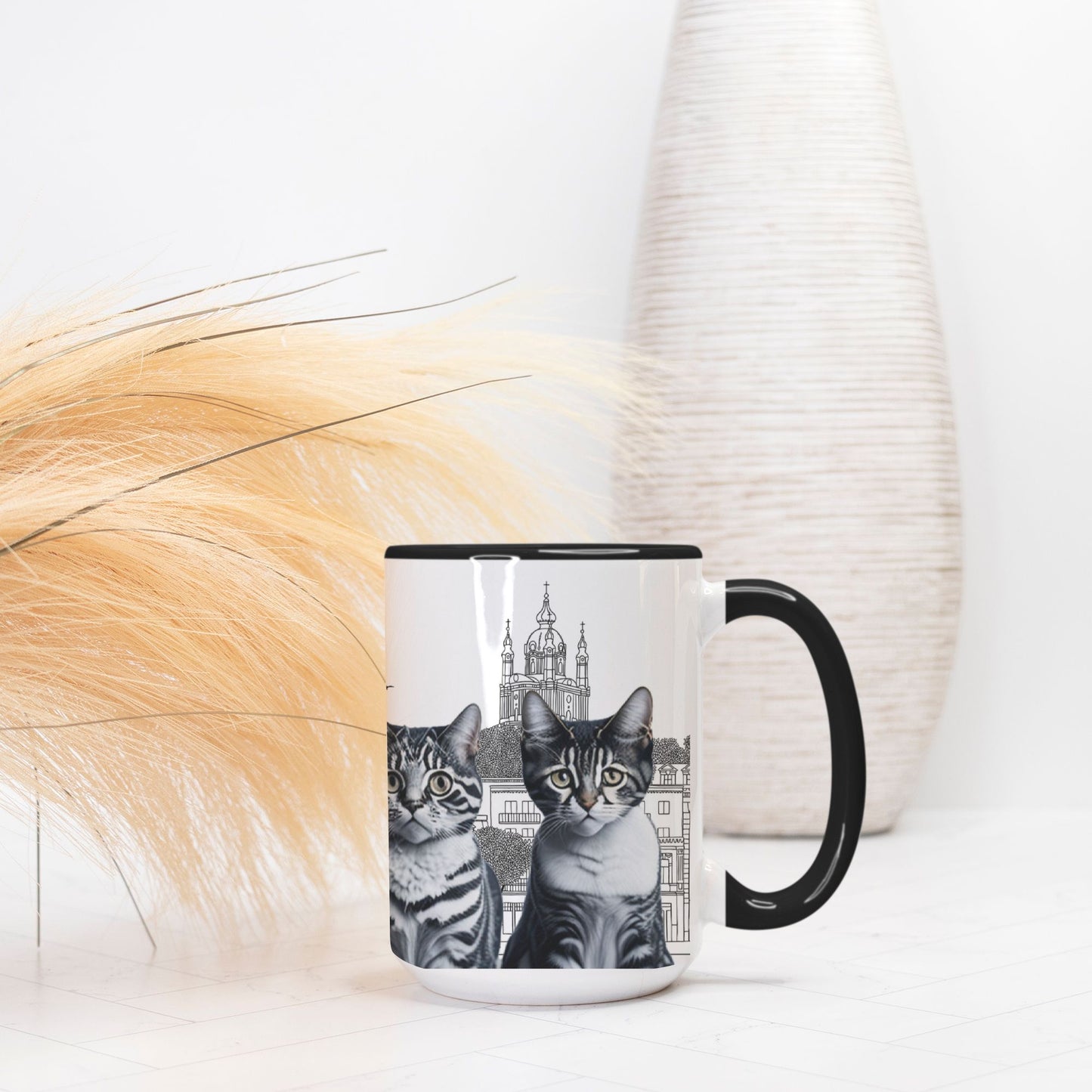 Mug Deluxe 15oz.Kyviv Cats