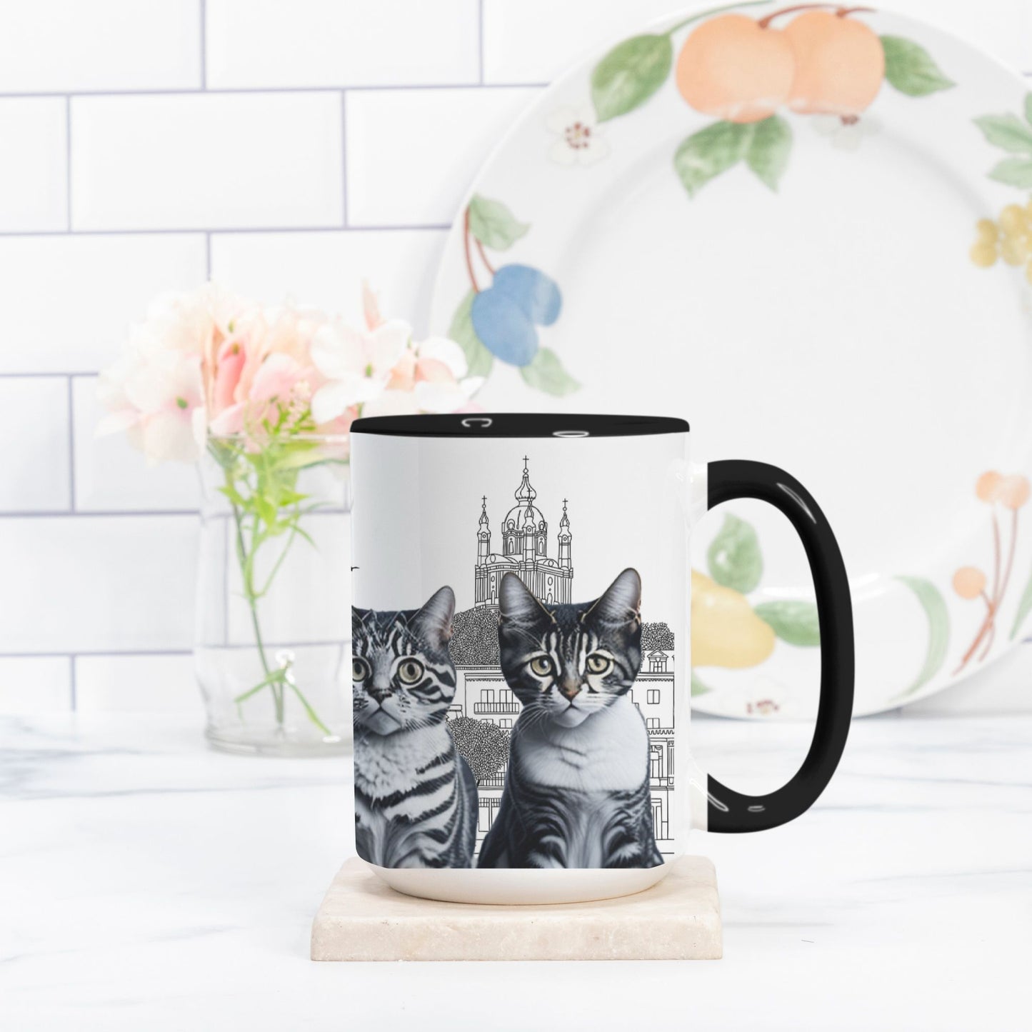 Mug Deluxe 15oz.Kyviv Cats