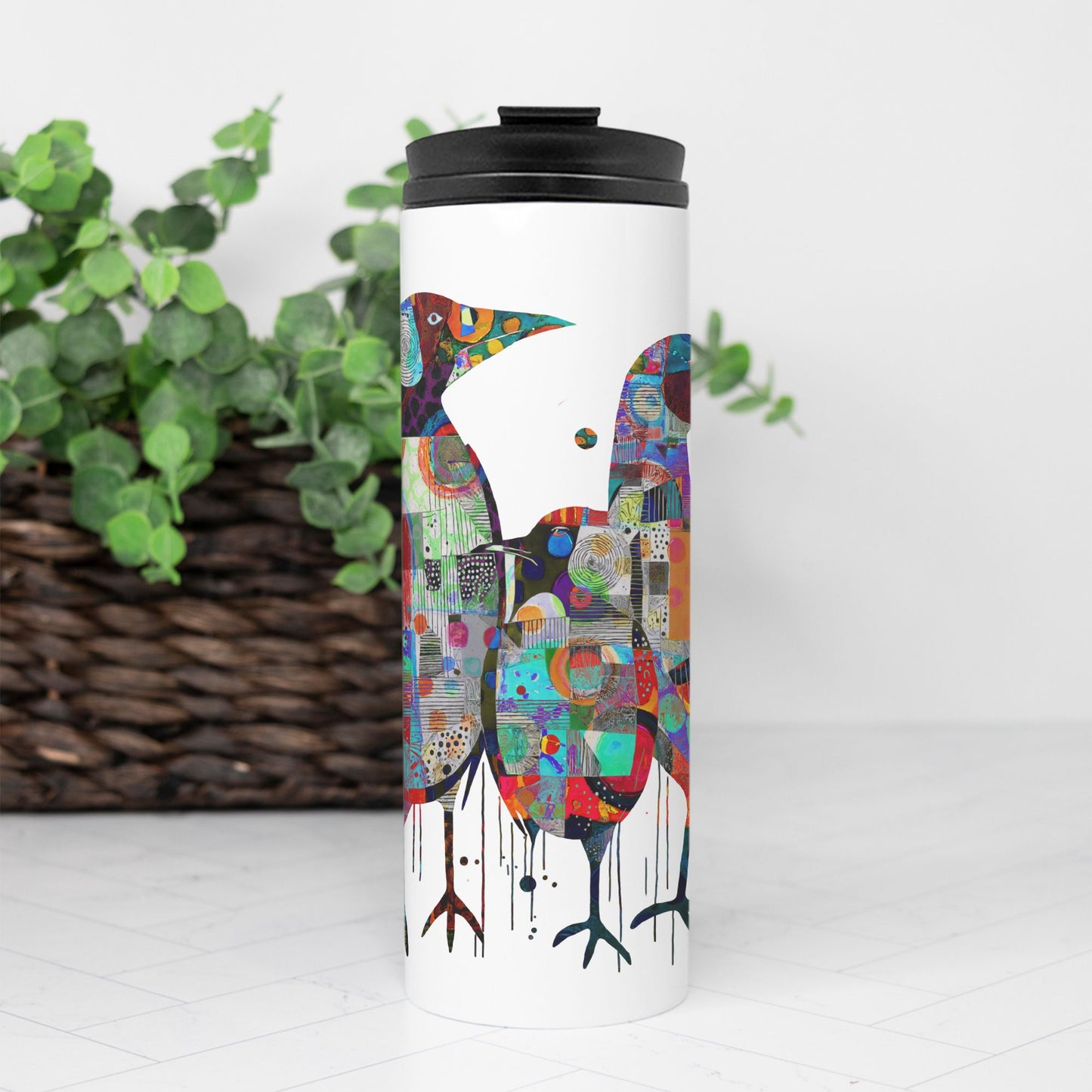 Thermal Tumbler 16 oz.-Collage Birds