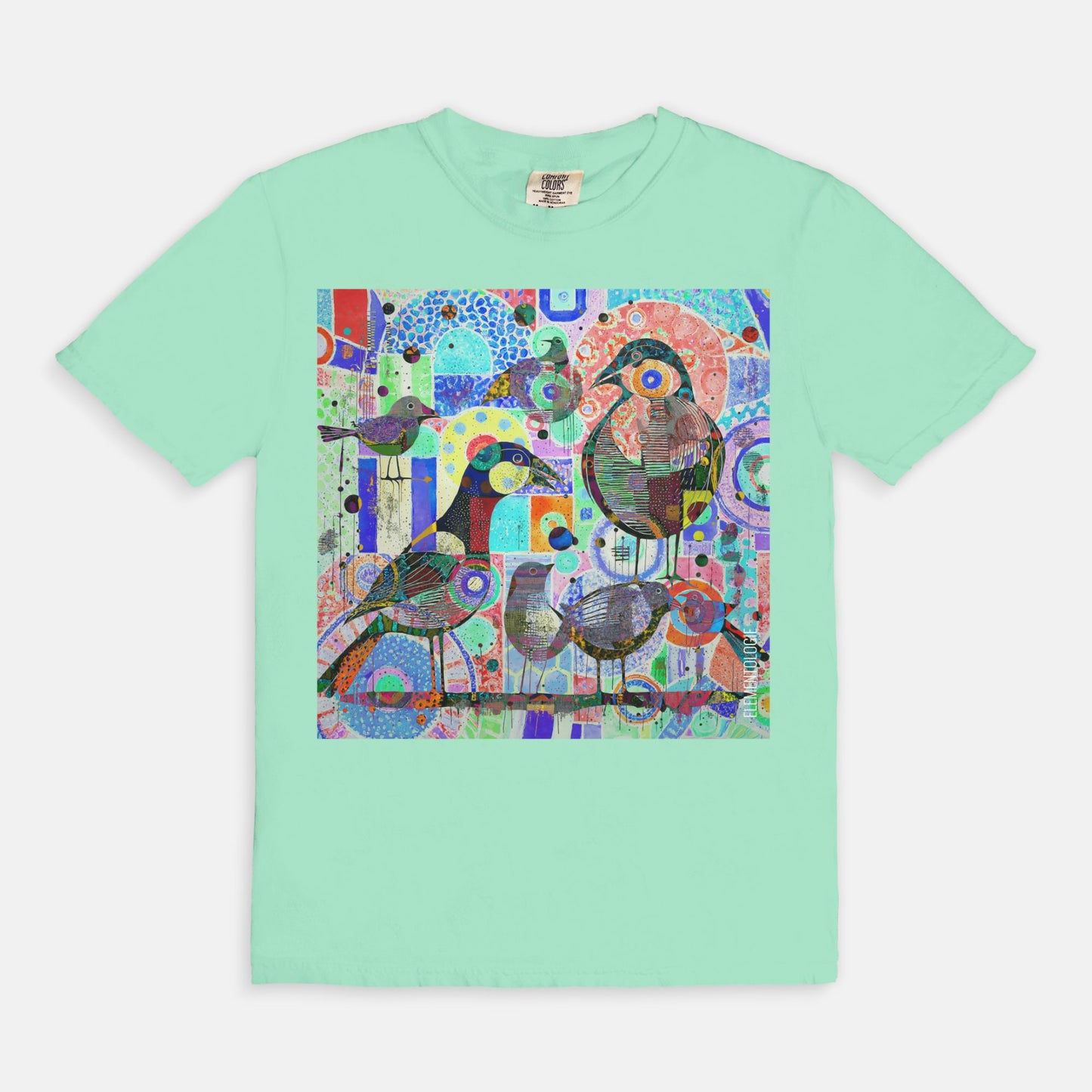 Unisex Tee-Bird Collage