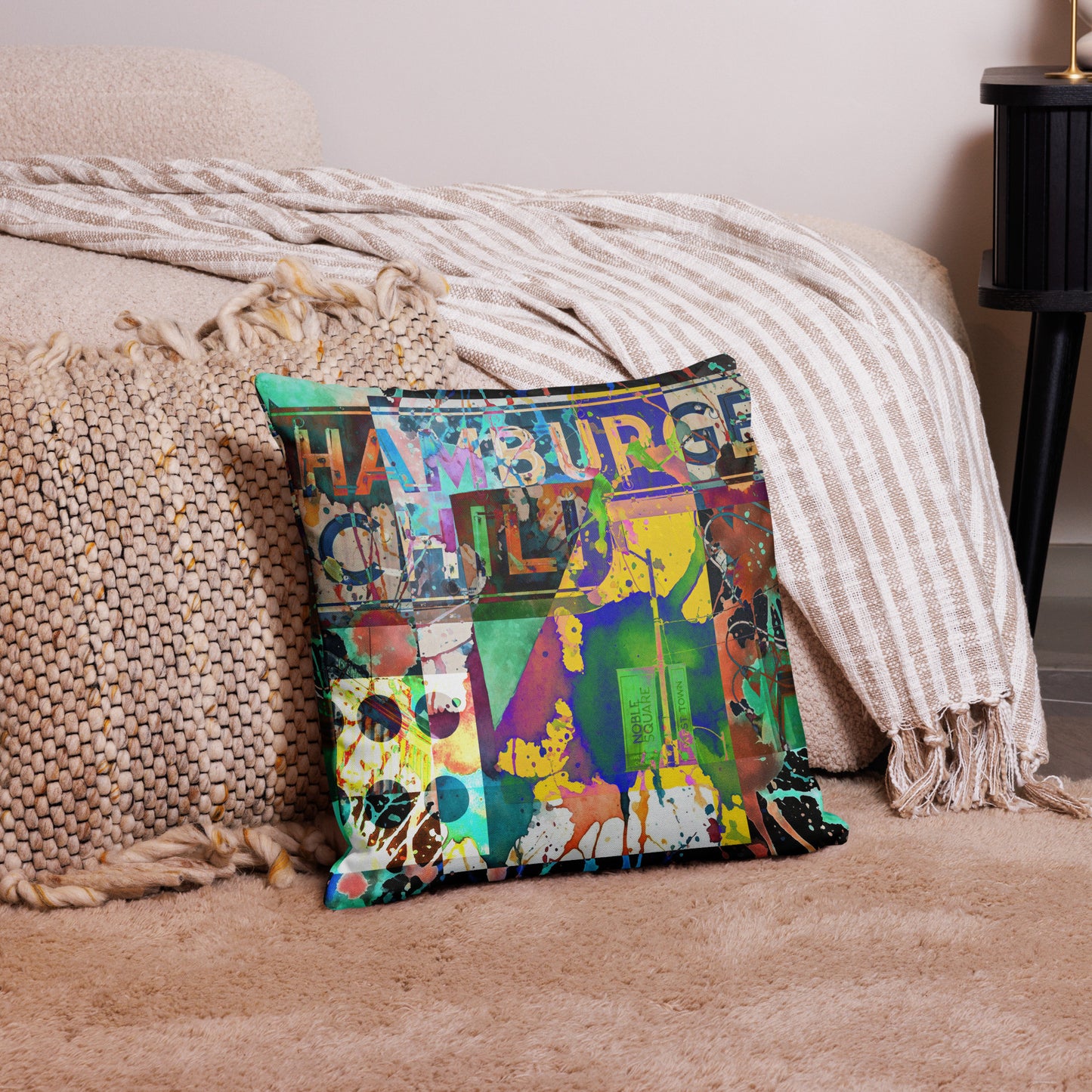 Premium Pillow | Graffiti Wall | Elementologie Home Decor