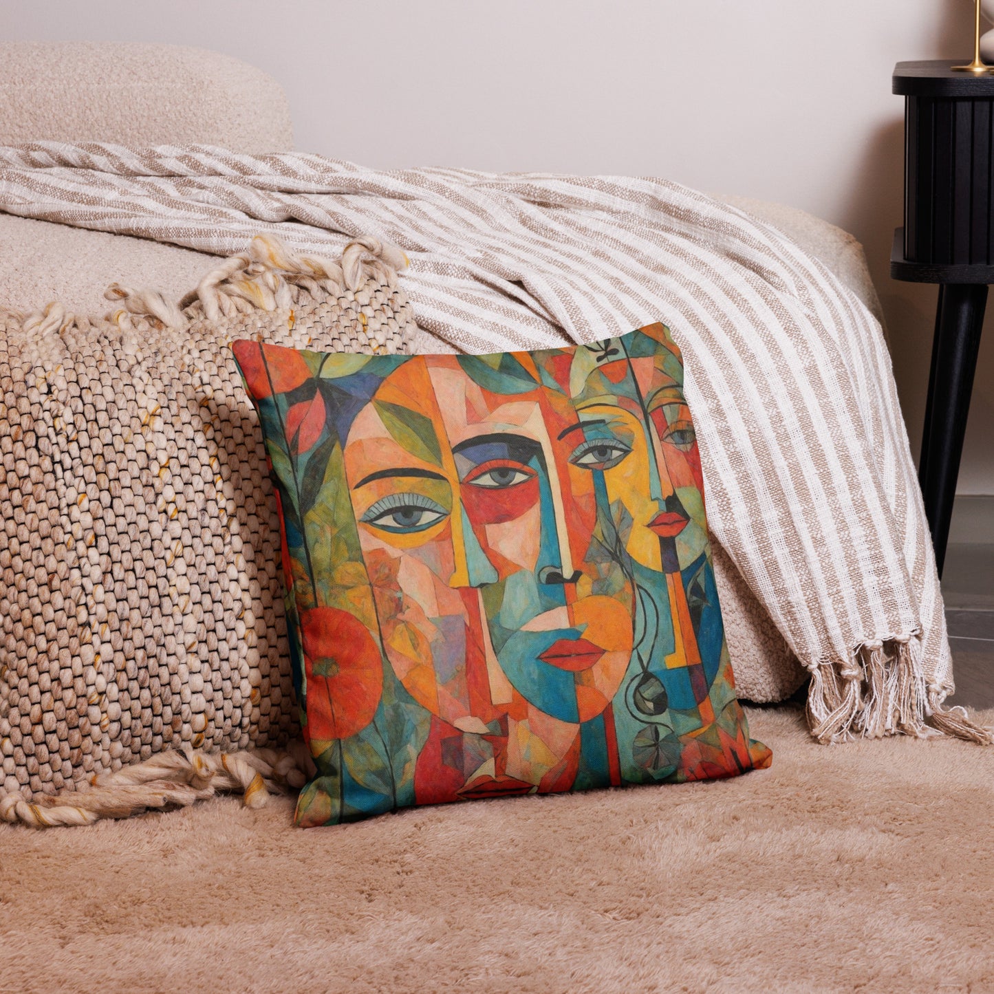 Colorful Home Decor Premium Pillow