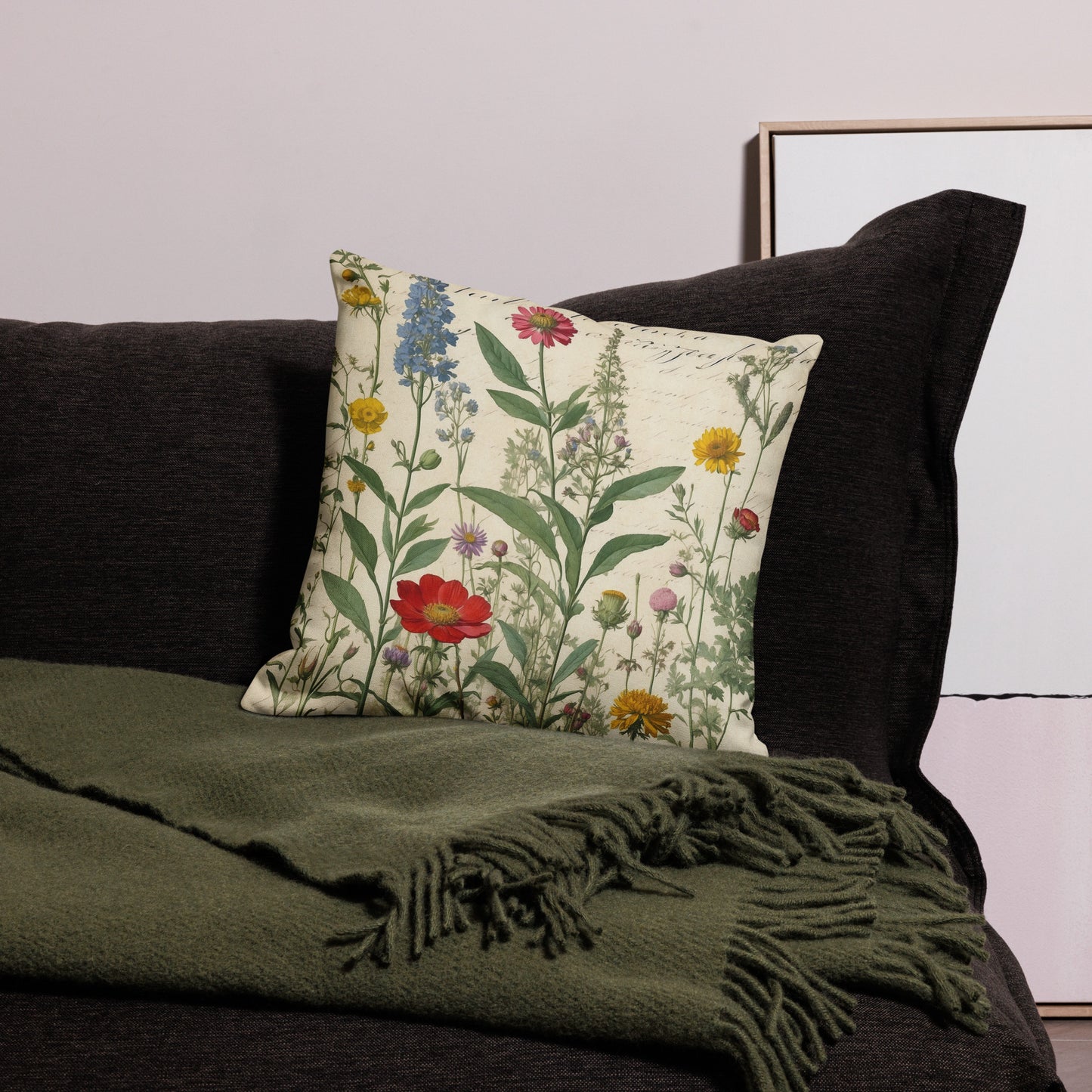 Art-Inspired Decorative Pillow| Garden Path