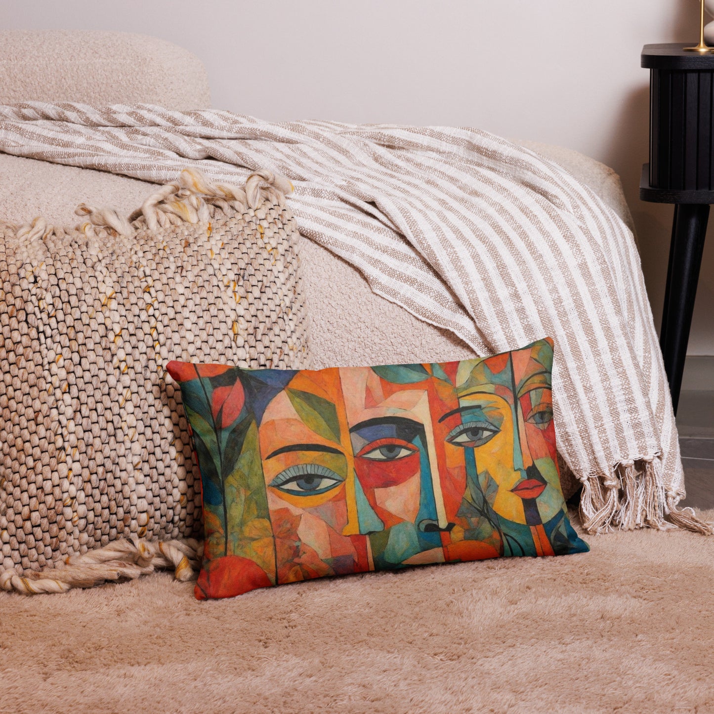 Colorful Home Decor Premium Pillow