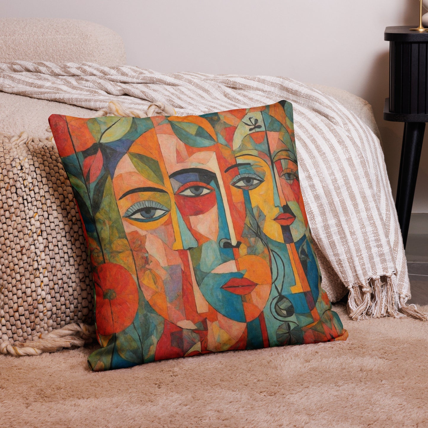 Colorful Home Decor Premium Pillow