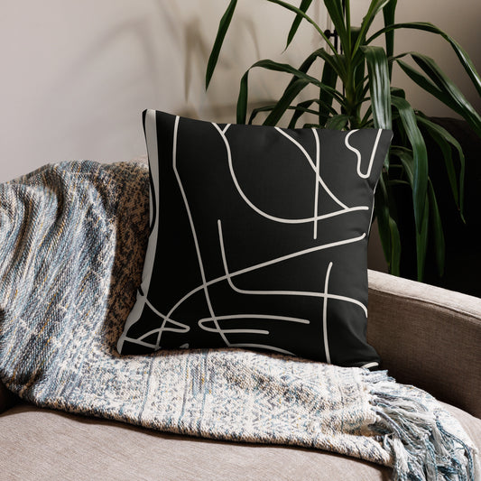 Modern Abstract Throw Pillow by Edward Martin