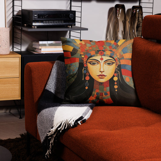 Artistic Throw Pillow - Premium Feel Goddess