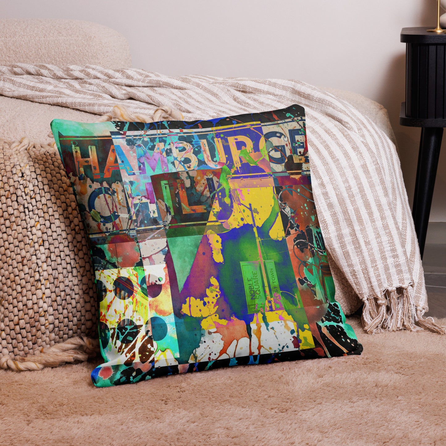 Premium Pillow | Graffiti Wall | Elementologie Home Decor