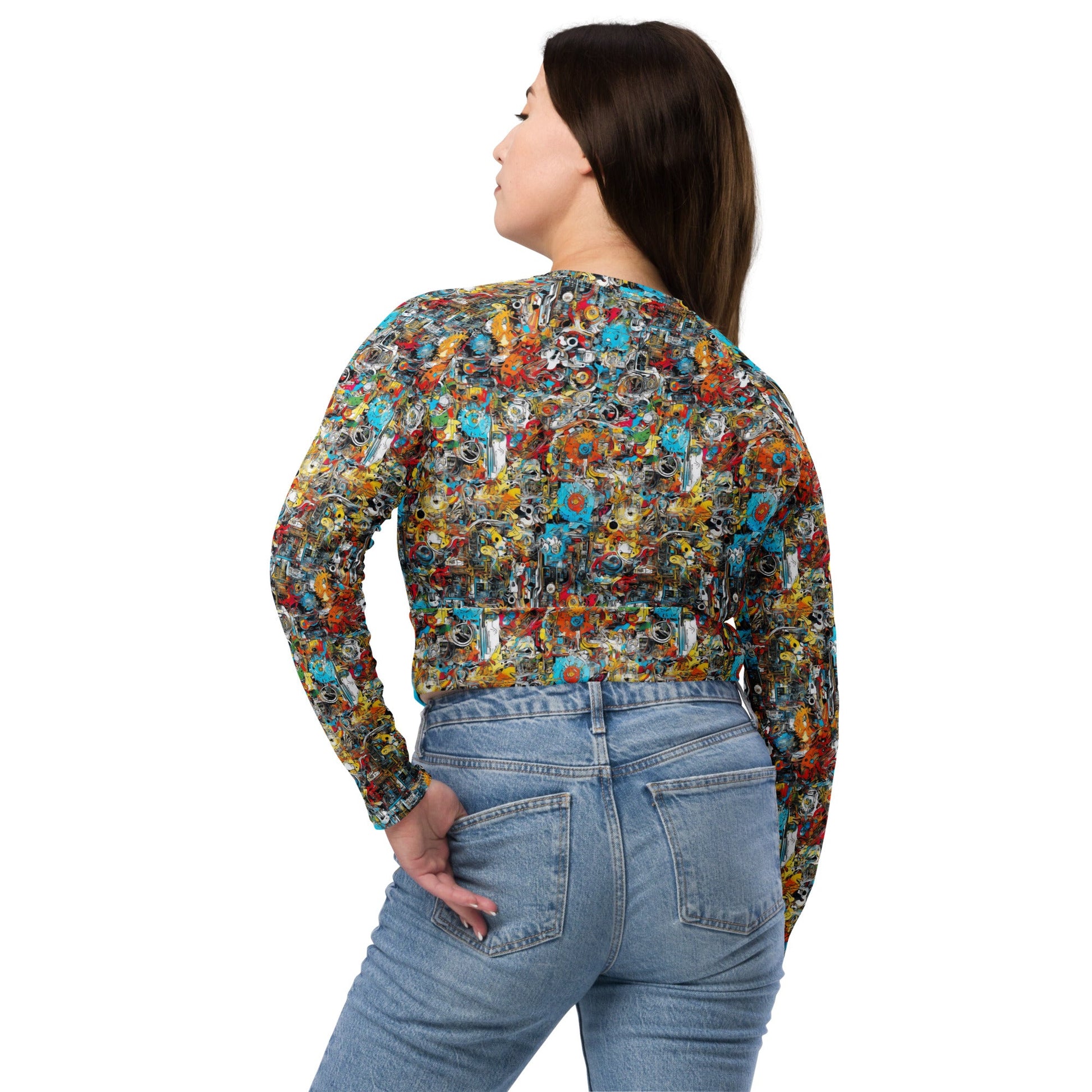 Elementologie Recycled Long-Sleeve Crop Top - Eco-Friendly, Stylish, and Comfortable - Premium  from Elementologie - Just $40.95! Shop now at Elementologie