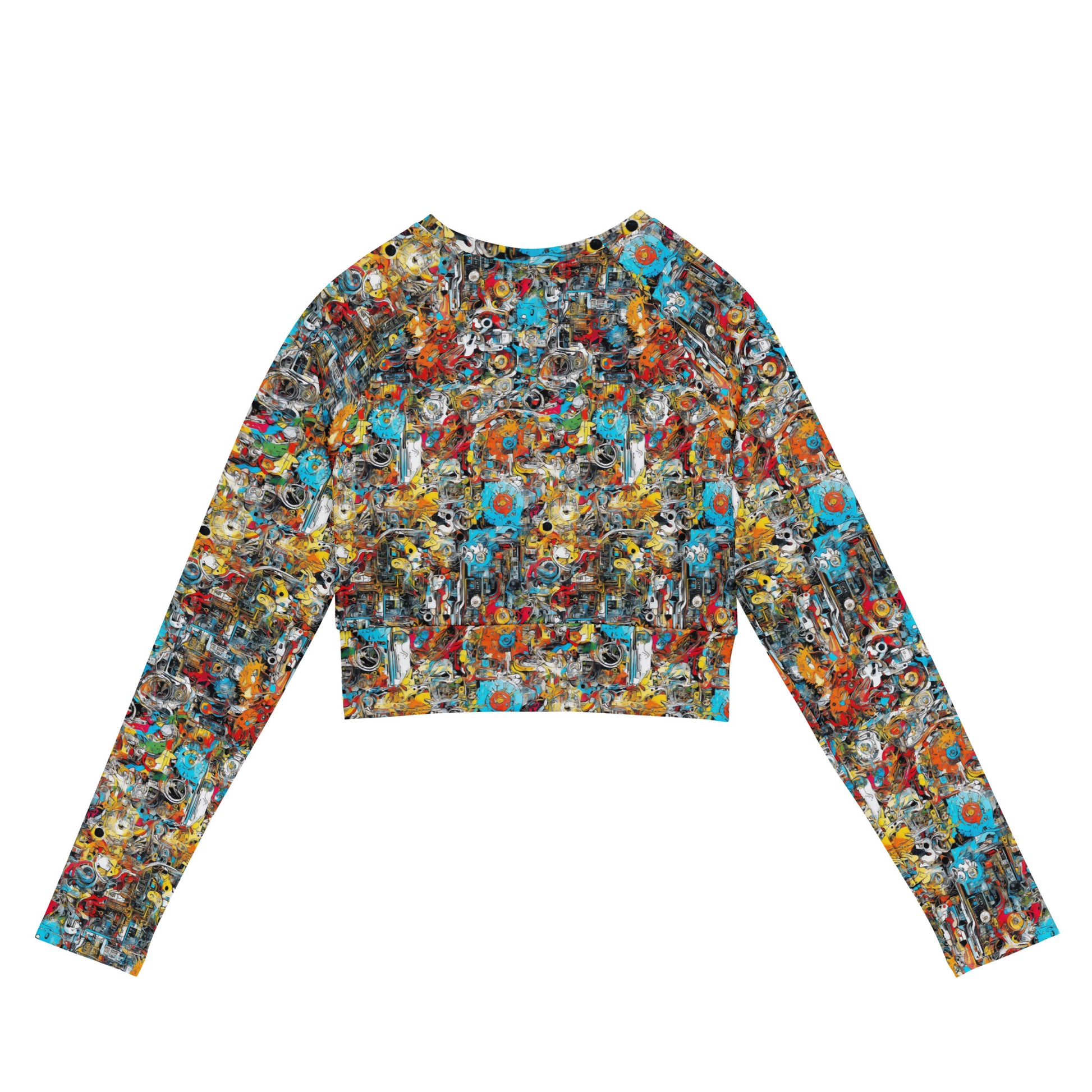 Elementologie Recycled Long-Sleeve Crop Top - Eco-Friendly, Stylish, and Comfortable - Premium  from Elementologie - Just $40.95! Shop now at Elementologie