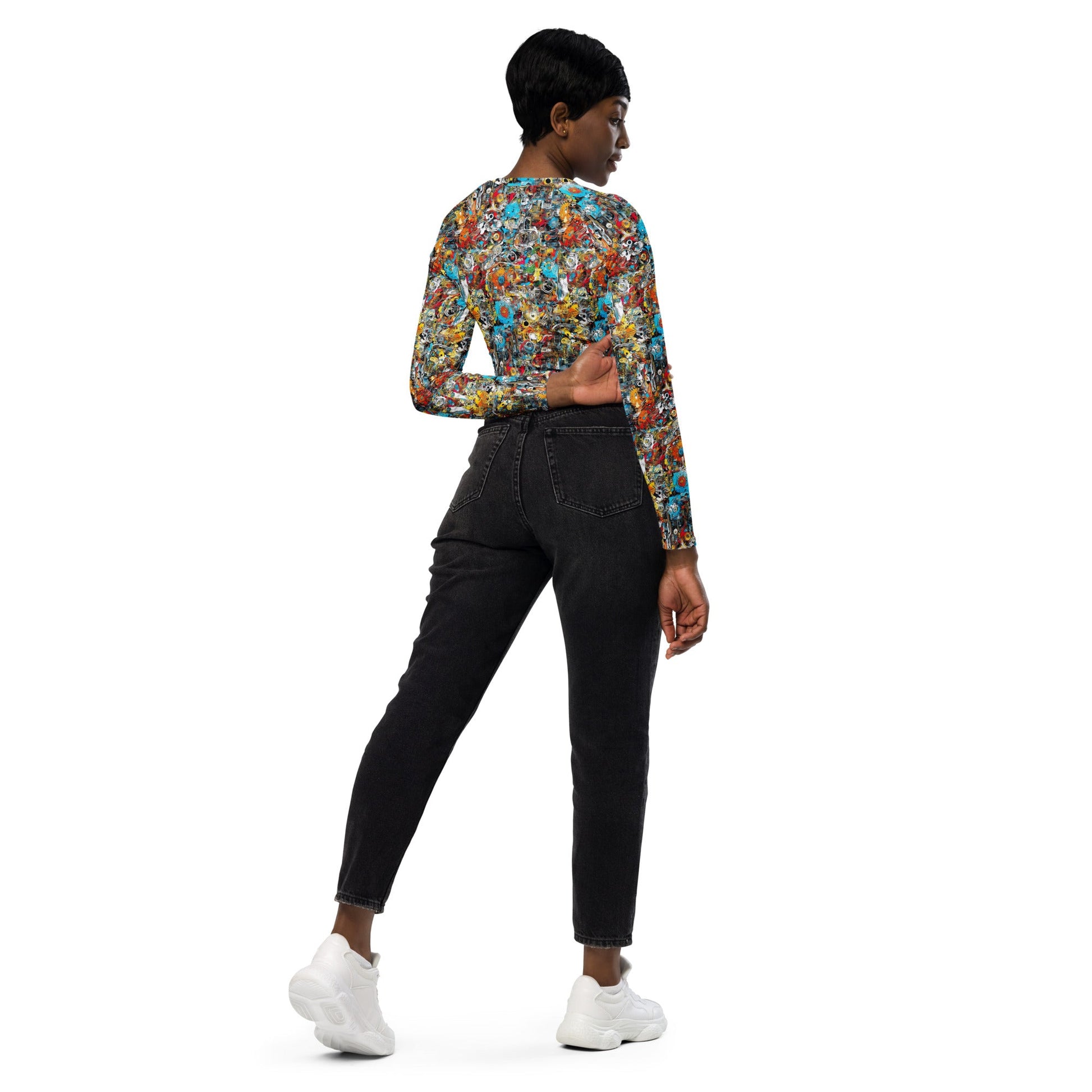 Elementologie Recycled Long-Sleeve Crop Top - Eco-Friendly, Stylish, and Comfortable - Premium  from Elementologie - Just $40.95! Shop now at Elementologie