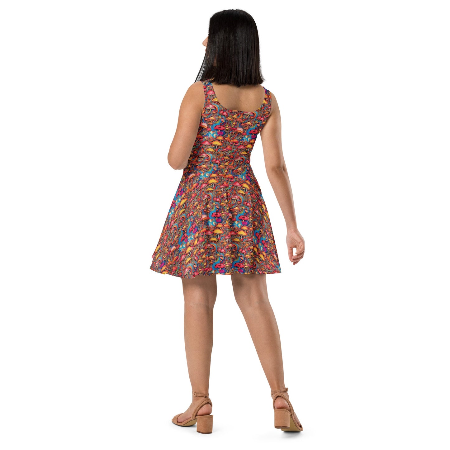 Elementologie Sleeveless Skater Dress - Elegant Design, Vibrant Twist, Soft and Stretchy Fabric - Premium  from Elementologie - Just $46.99! Shop now at Elementologie