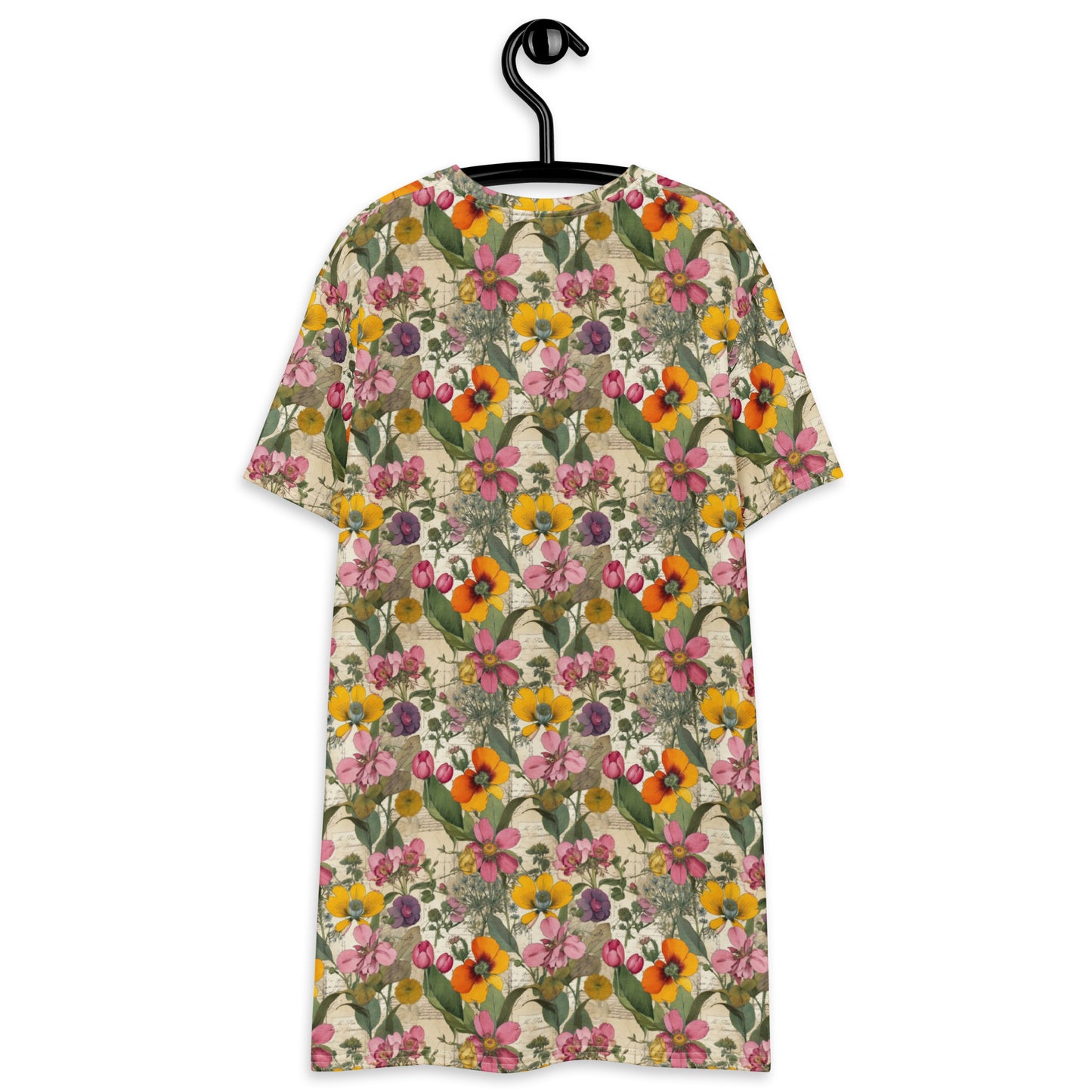 Vintage Botanical T-Shirt Dress