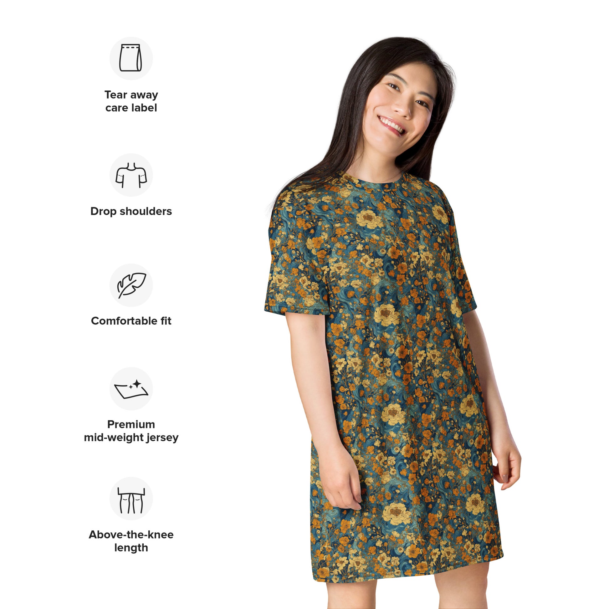 T-shirt dress - Premium  from Elementologie - Just $46.99! Shop now at Elementologie