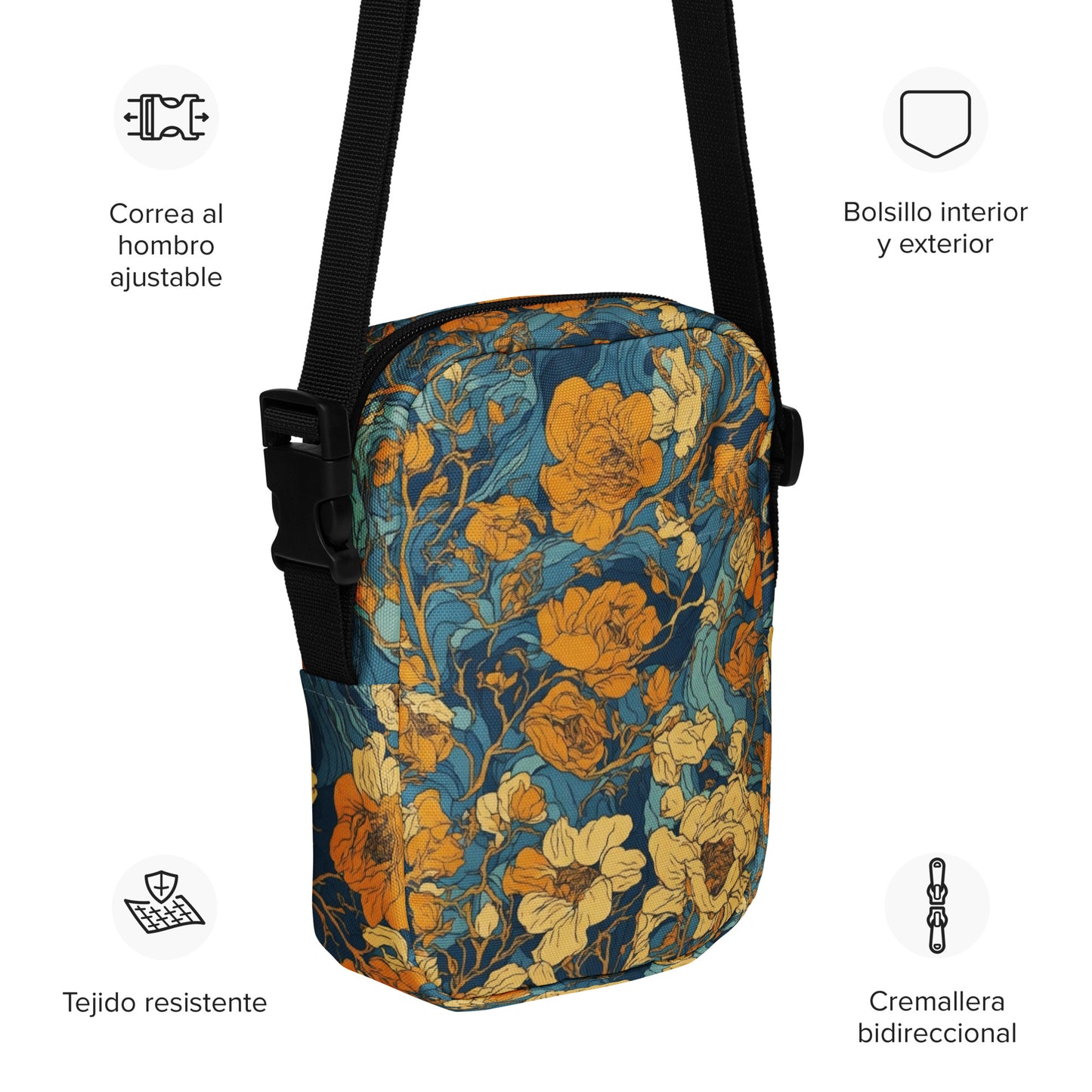 Versatile Utility Crossbody Bag - Durable & Stylish