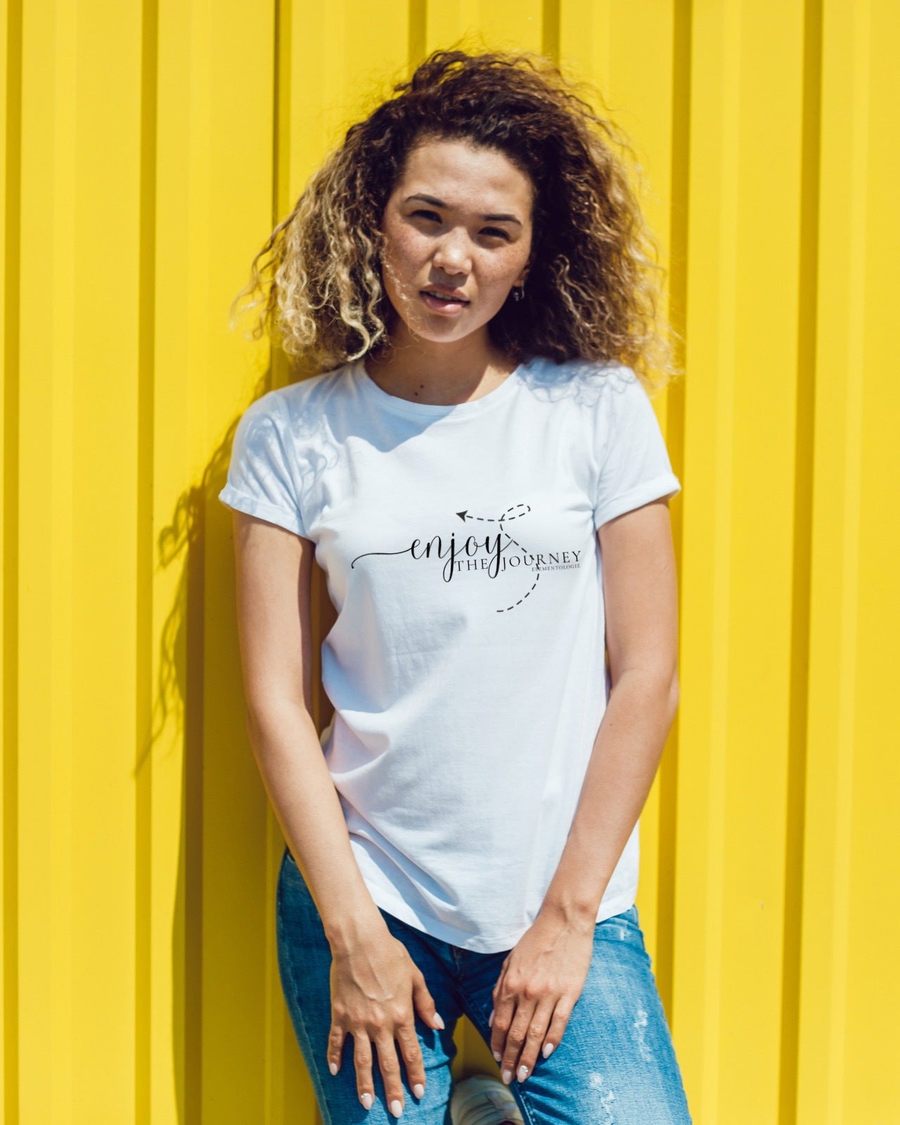 Women’s Boyfriend T-shirt-Enjoy the Journey