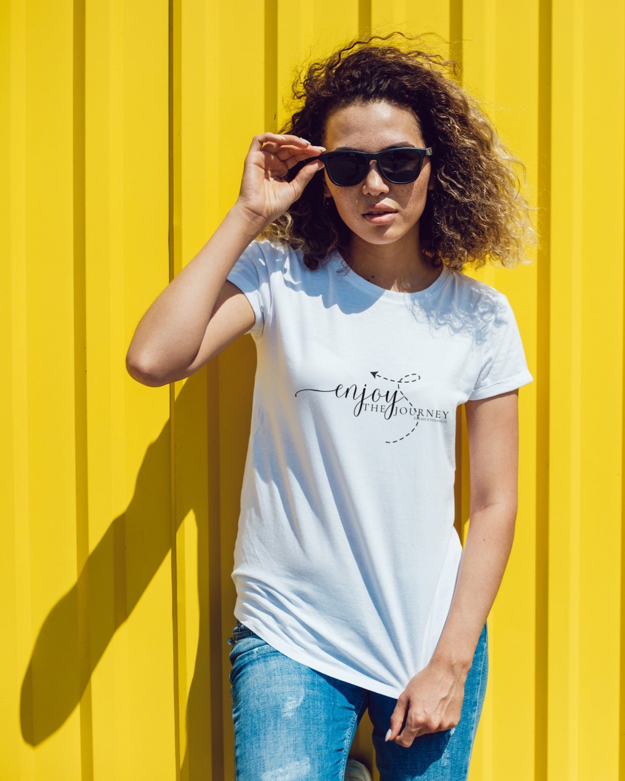 Women’s Boyfriend T-shirt-Enjoy the Journey