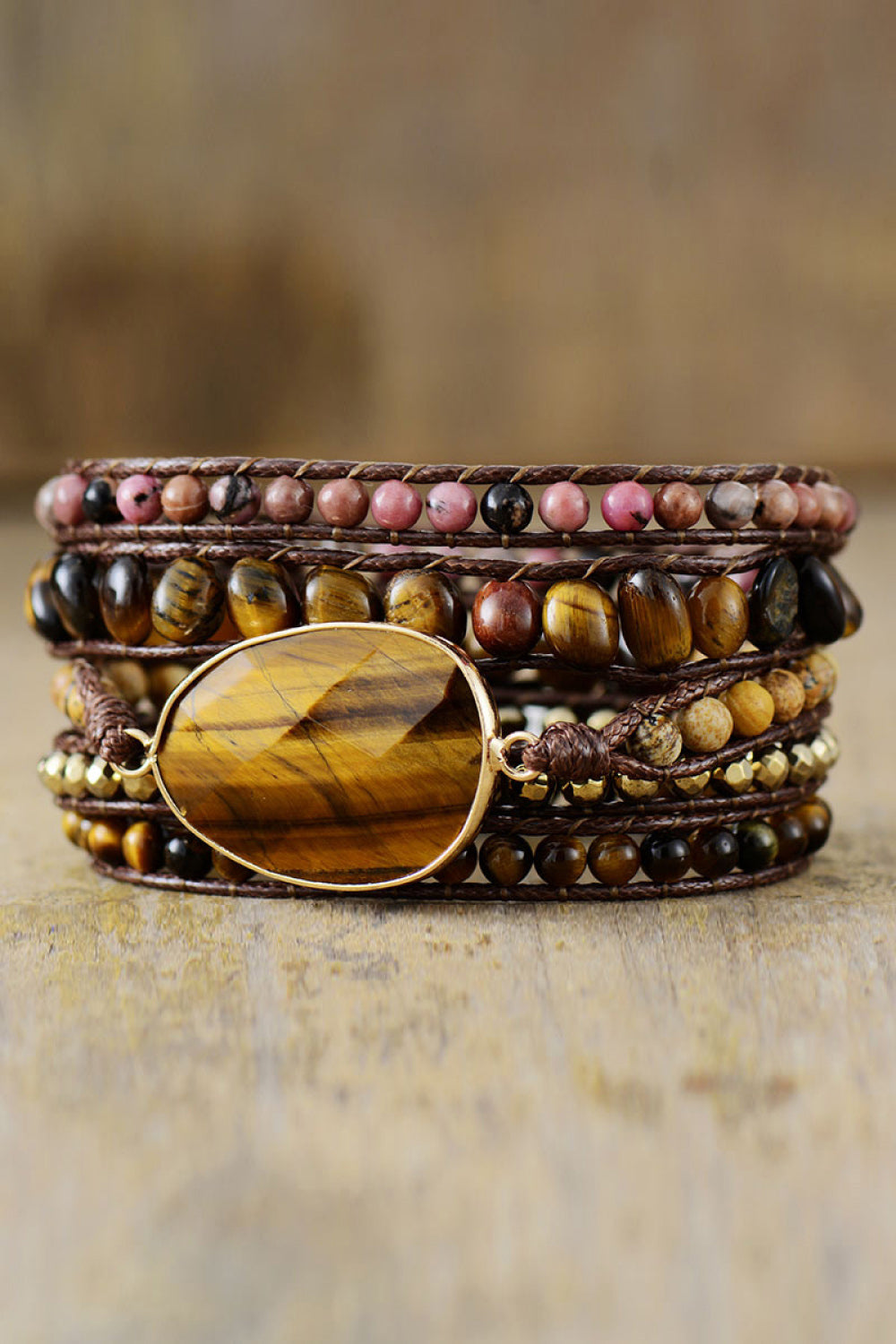 Unique Natural Stone Layered Bracelet - Modern Style