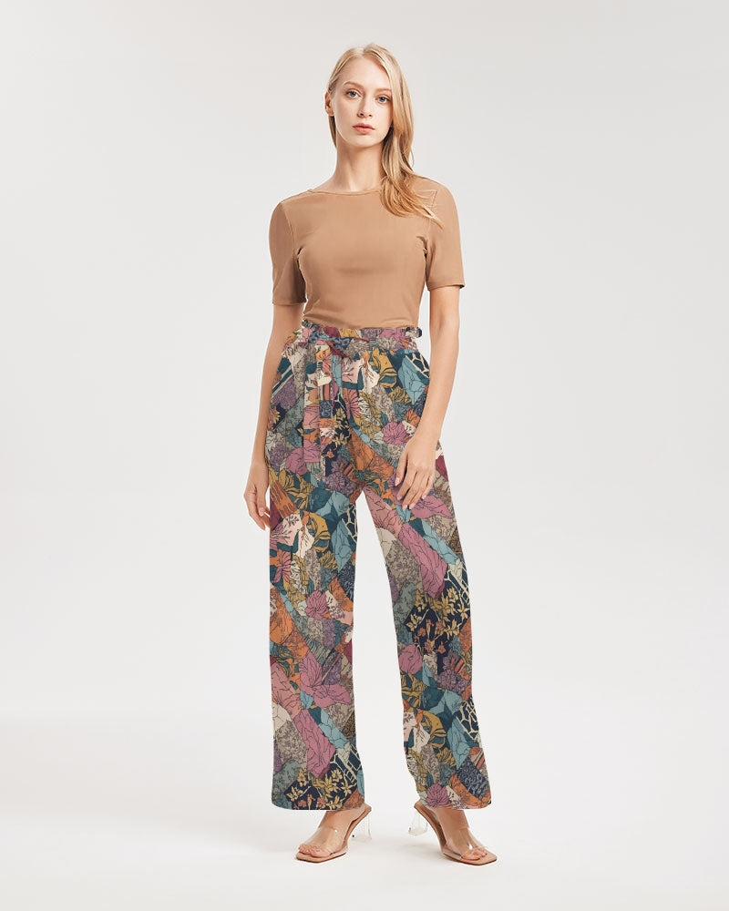 Women's High-Rise Wide Leg Pants-Kantha