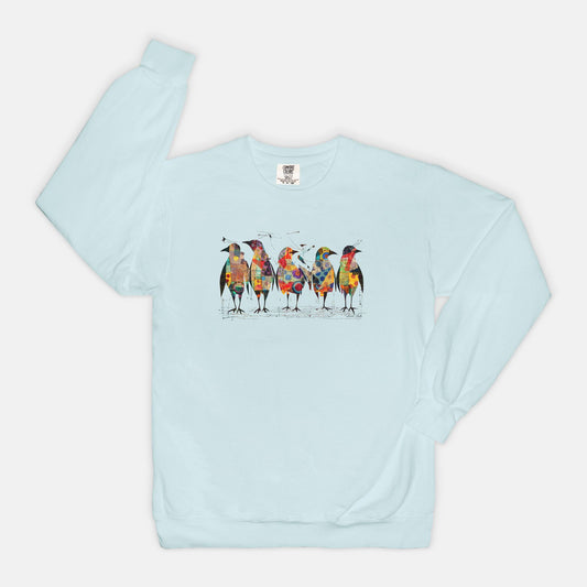 Unisex Crewneck Sweatshirt -Bird Collage
