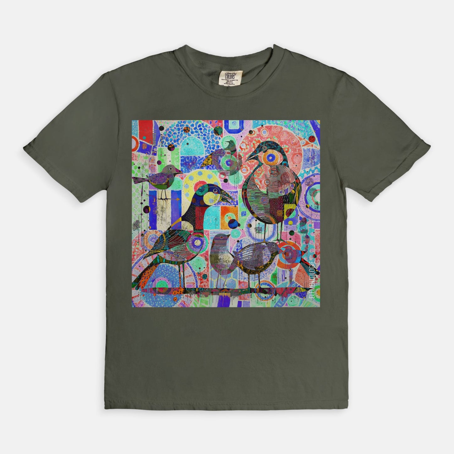 Unisex Tee-Bird Collage