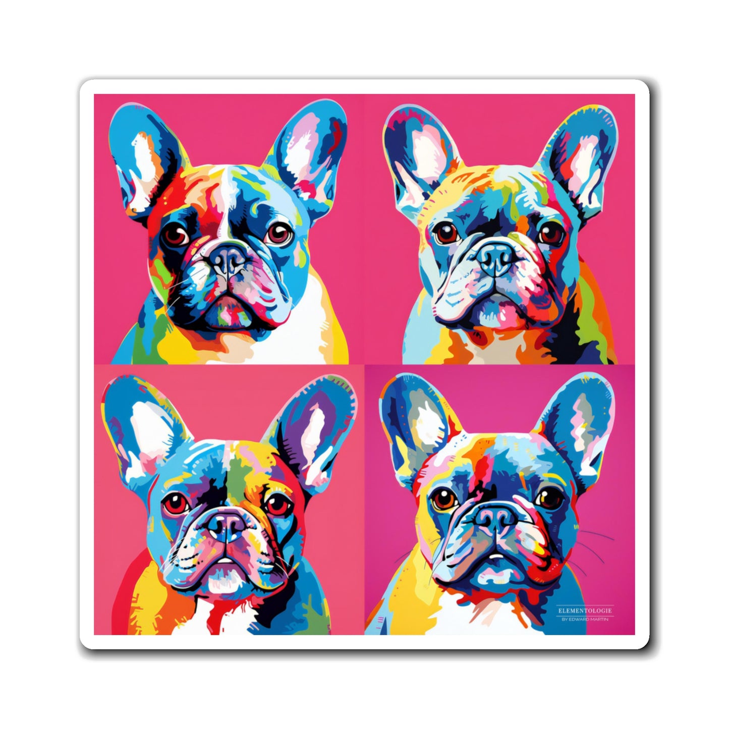 Magnet-Pop Art French Bull Dog