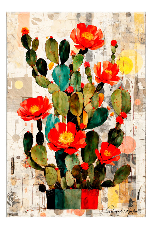 Museum-Quality Matte Paper Poster-Cacti No. 087 by Edward Martin