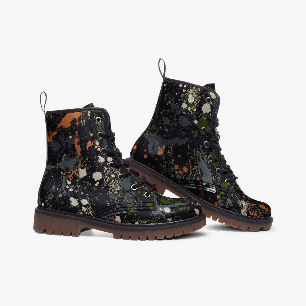 Unisex Boots-Painted Camo