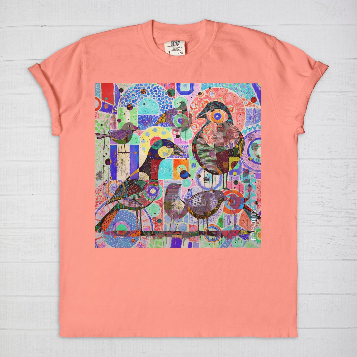 Unisex Tee-Bird Collage