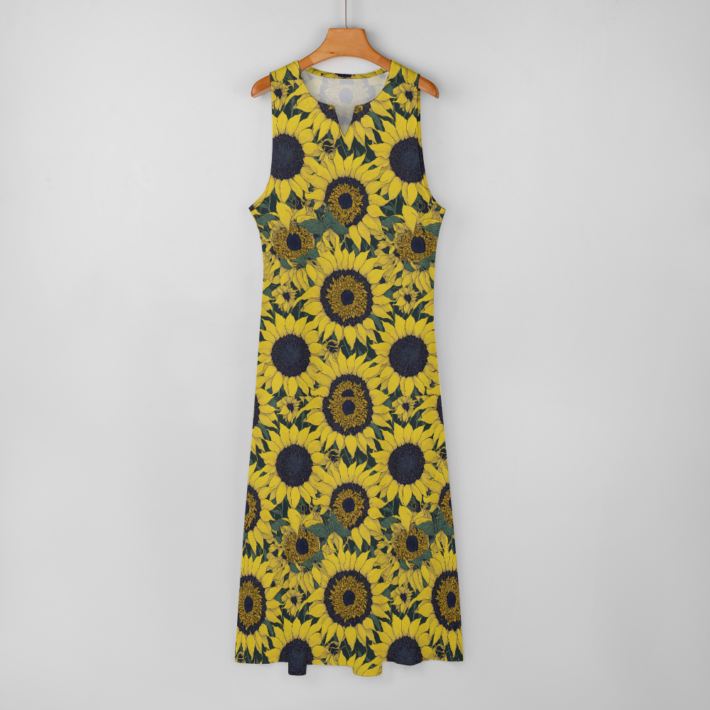 Long Dress-Sunflowers