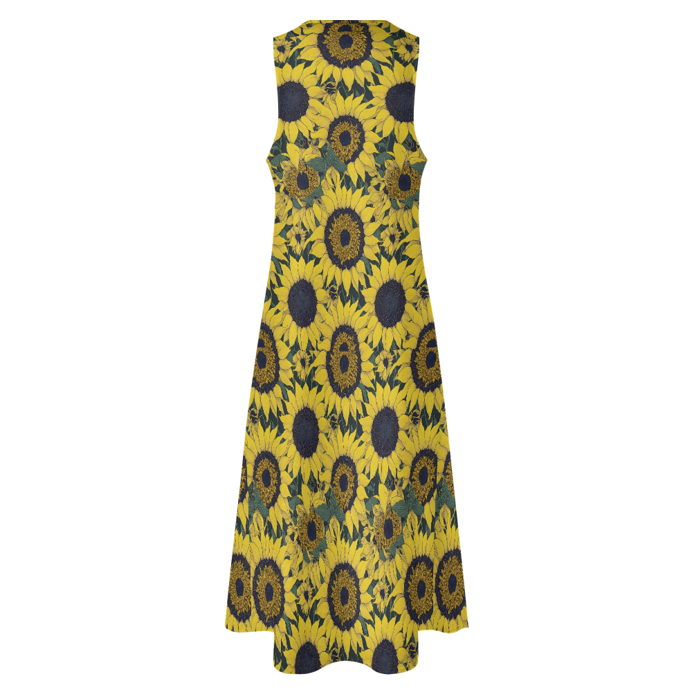 Long Dress-Sunflowers