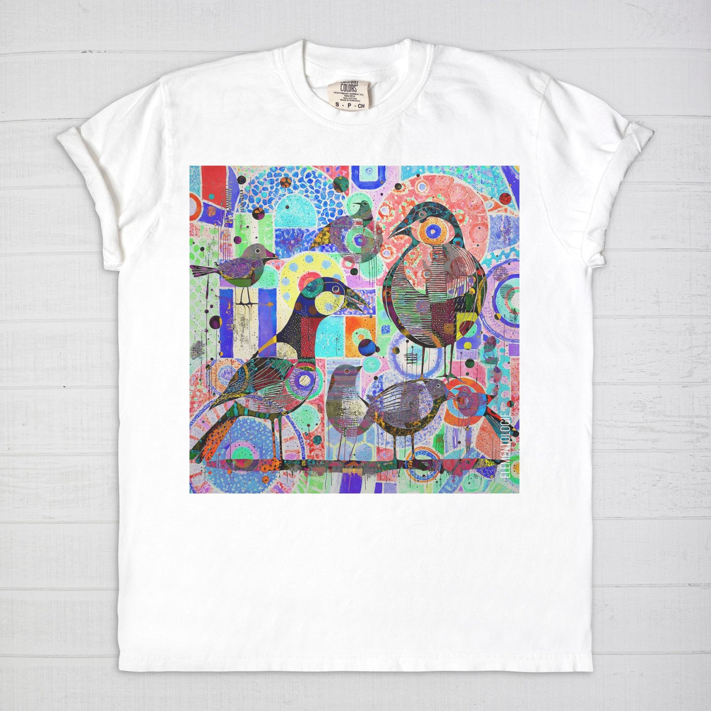 Unisex Tee-Bird Collage