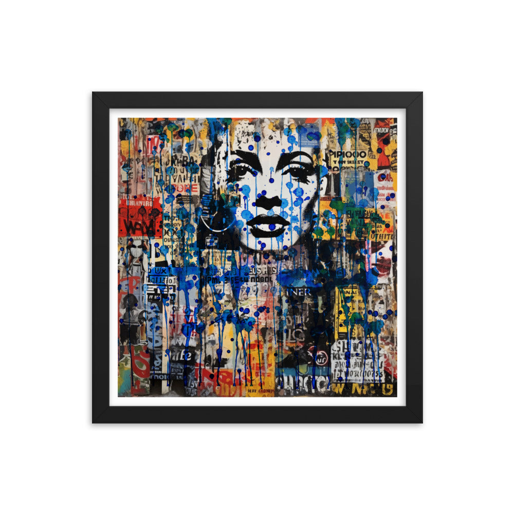 Framed Poster | 14 x 14 inch | Abstract by Edward Martin