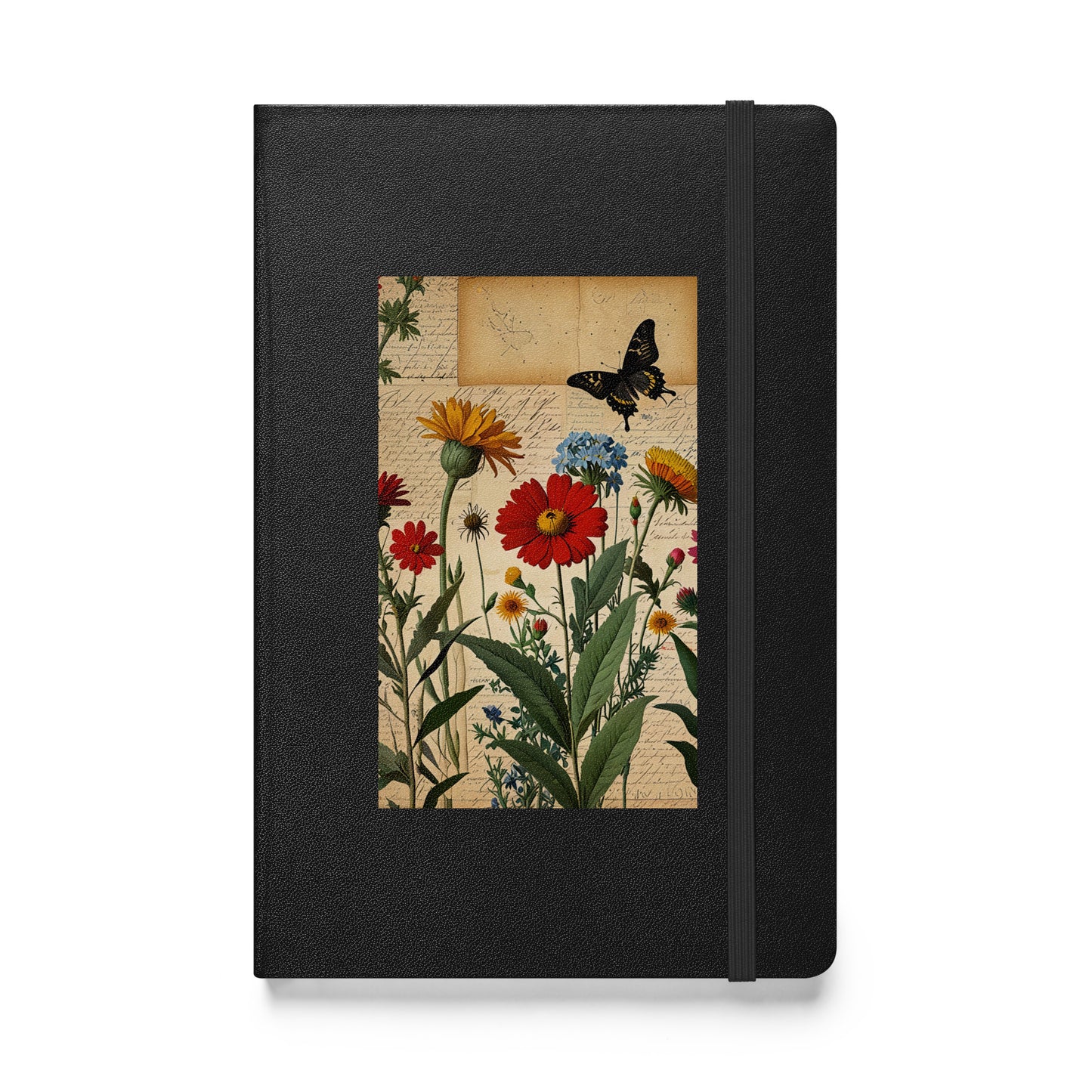 Hardcover Notebook with Expandable Pocket