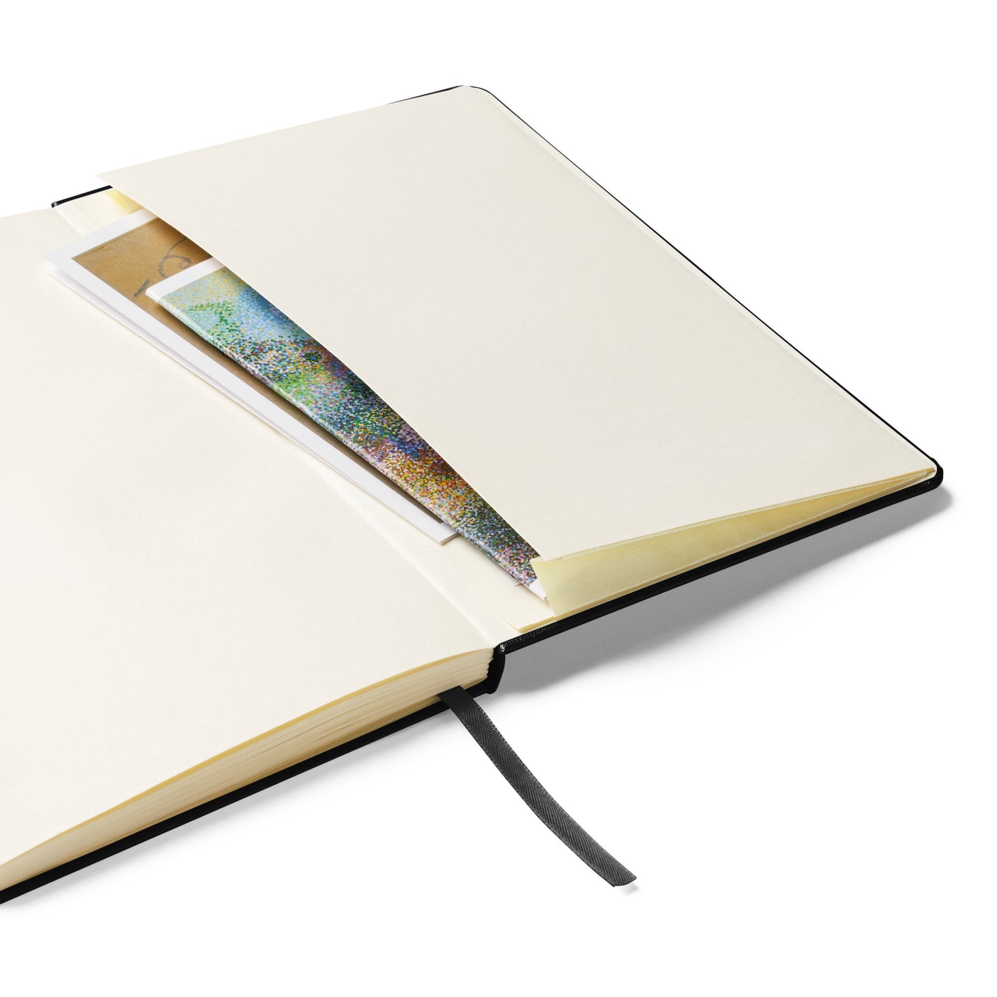 Hardcover Notebook with Expandable Pocket