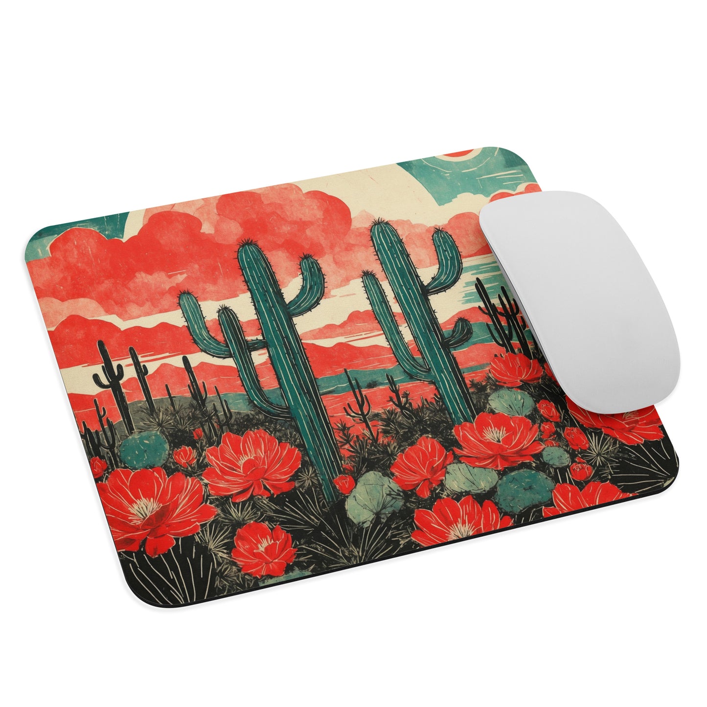 Artistic Mouse Pad | Desert Sunset Design