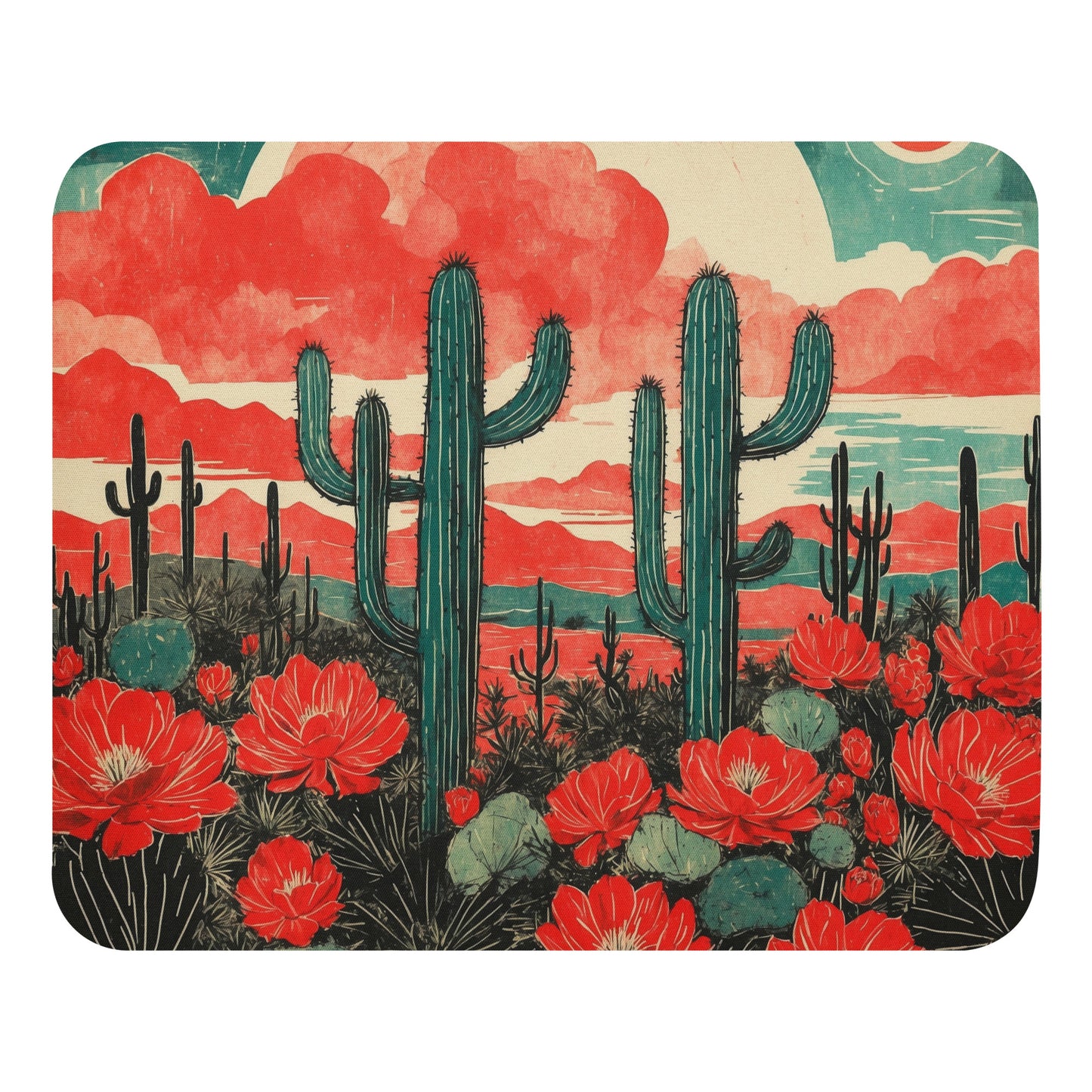 Artistic Mouse Pad | Desert Sunset Design