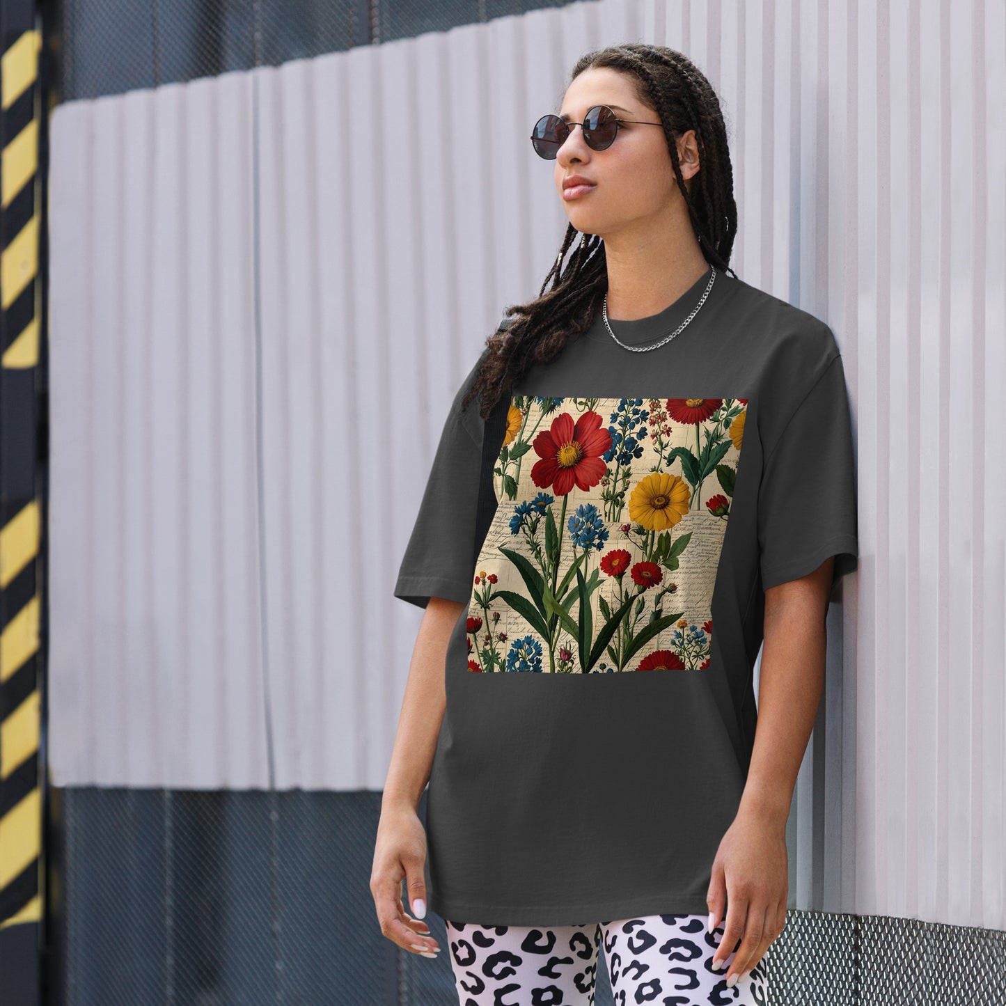 Botanica Collection Oversized Faded T-Shirt