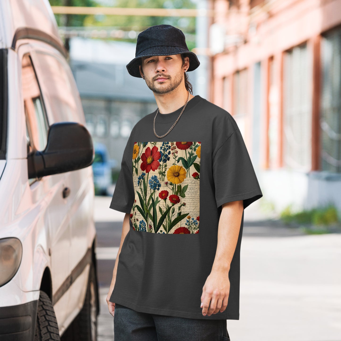 Botanica Collection Oversized Faded T-Shirt