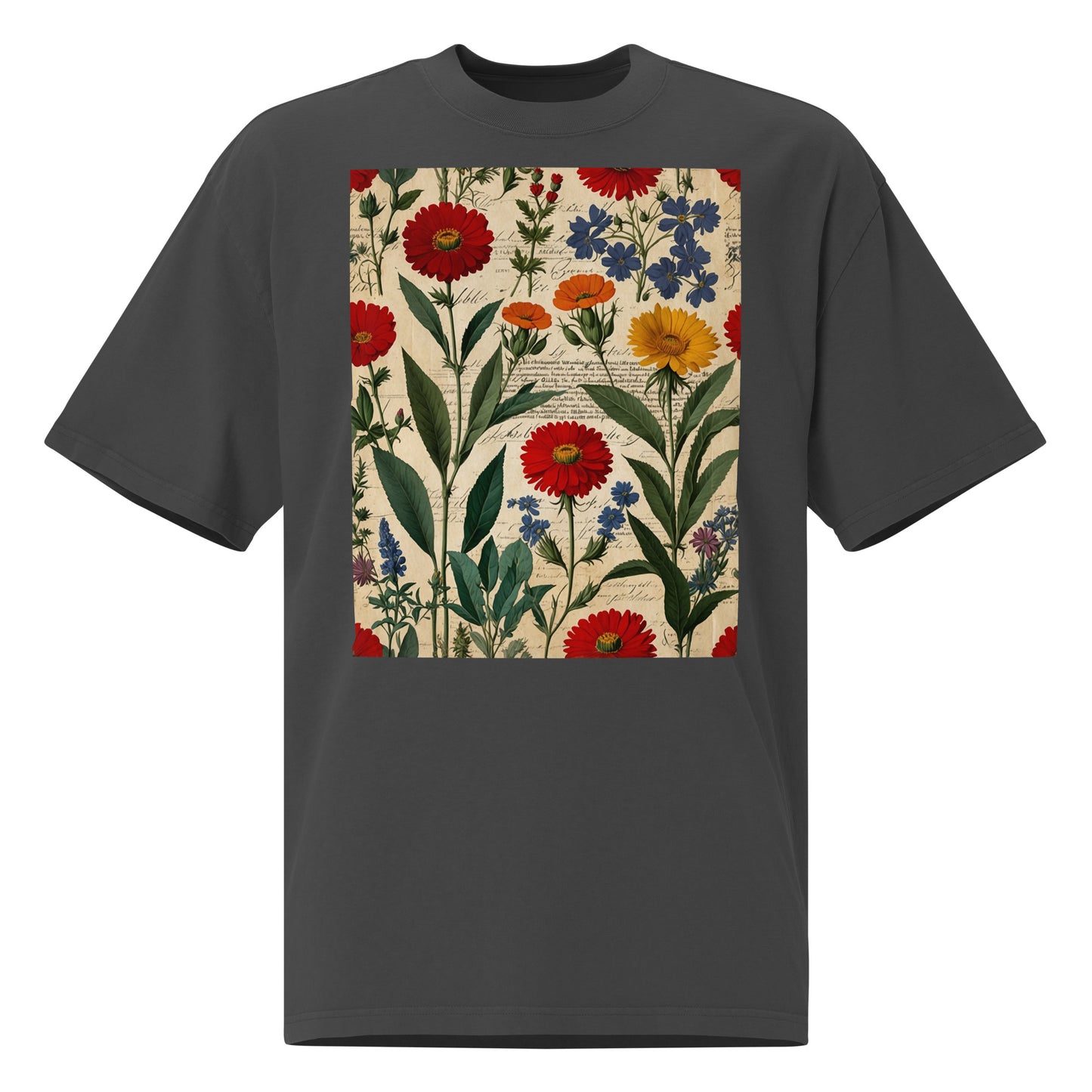 Artistic Cotton Oversized T-Shirt | Botanica Collection