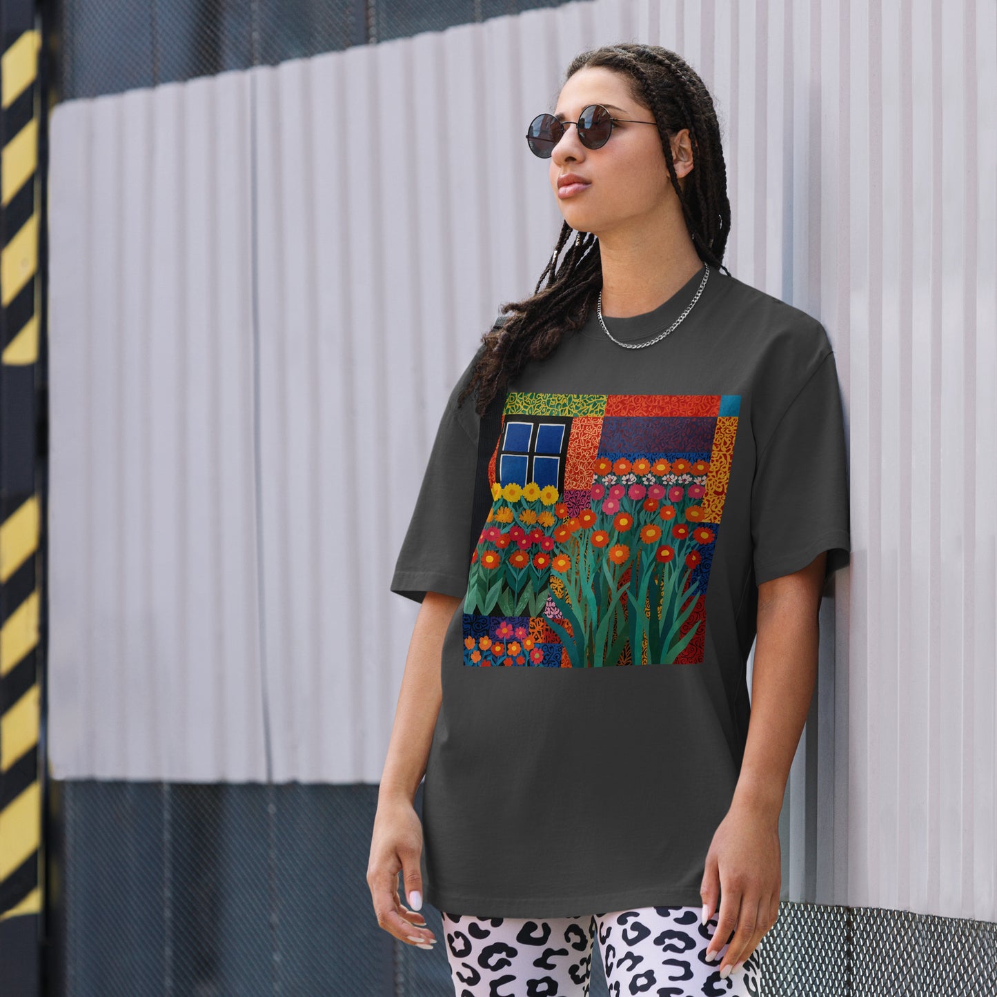 Artistic Oversized Faded T-Shirt